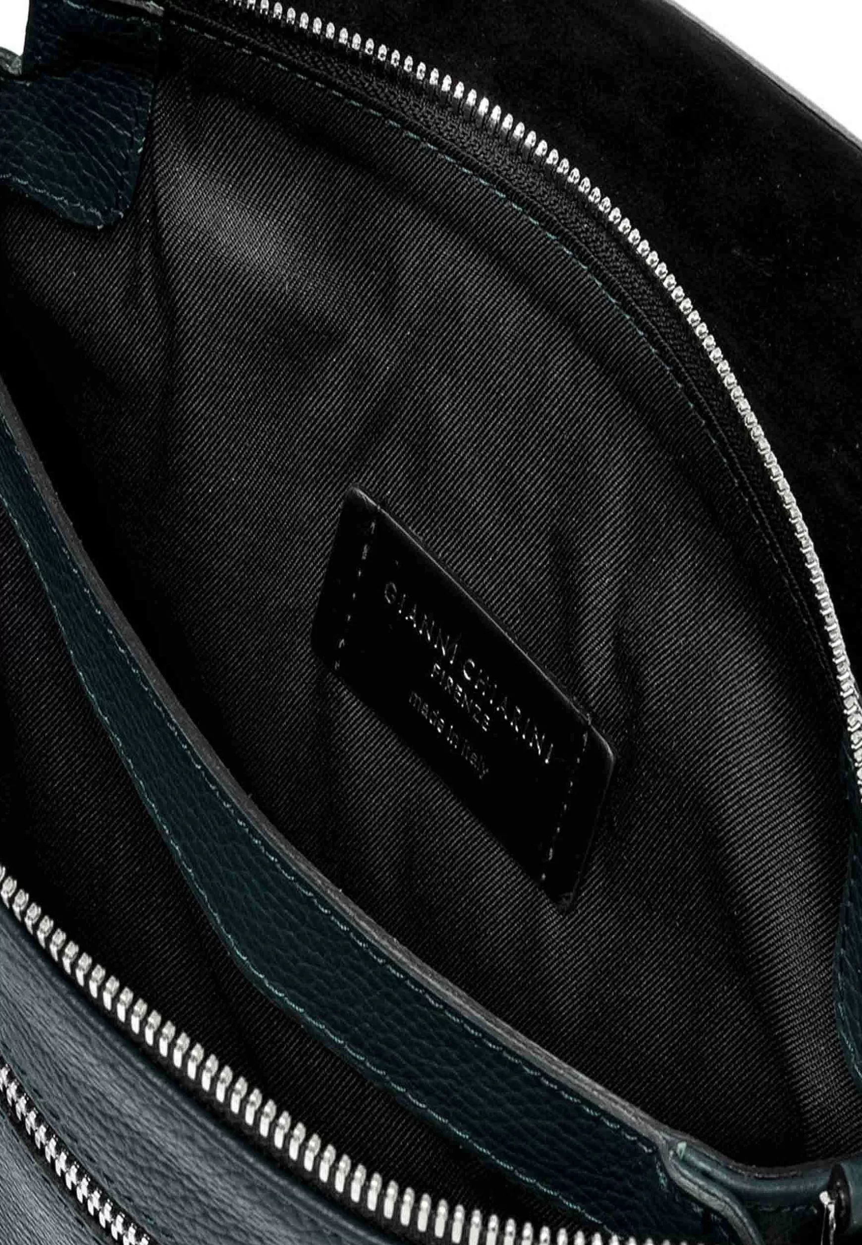 Borsa Donna Pochette Three In Pelle Verde Con Patta Tracolla Removibile*Gianni Chiarini Hot
