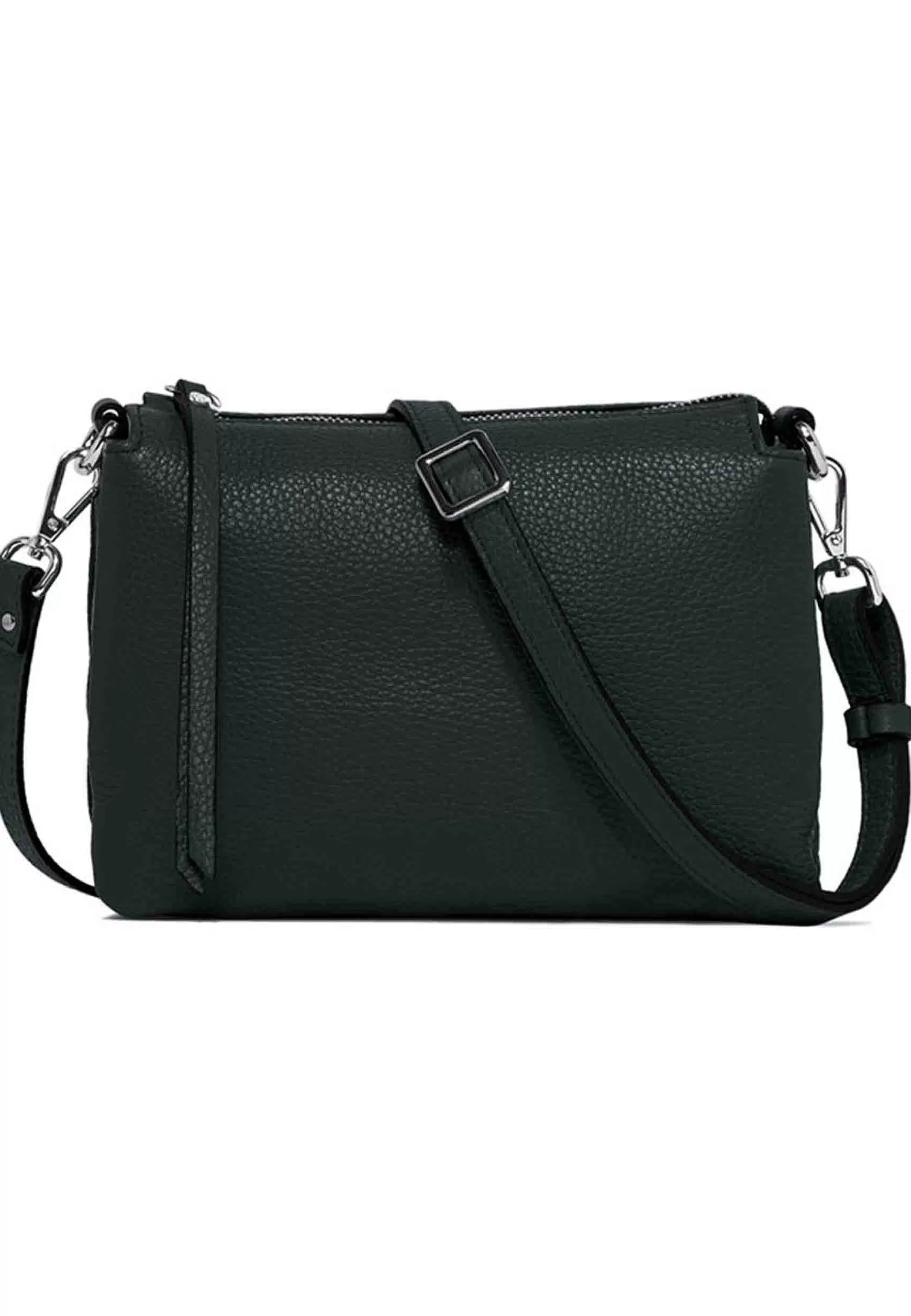 Borsa Donna Pochette Three In Pelle Verde Con Tracolla Removibile In Tono*Gianni Chiarini Discount