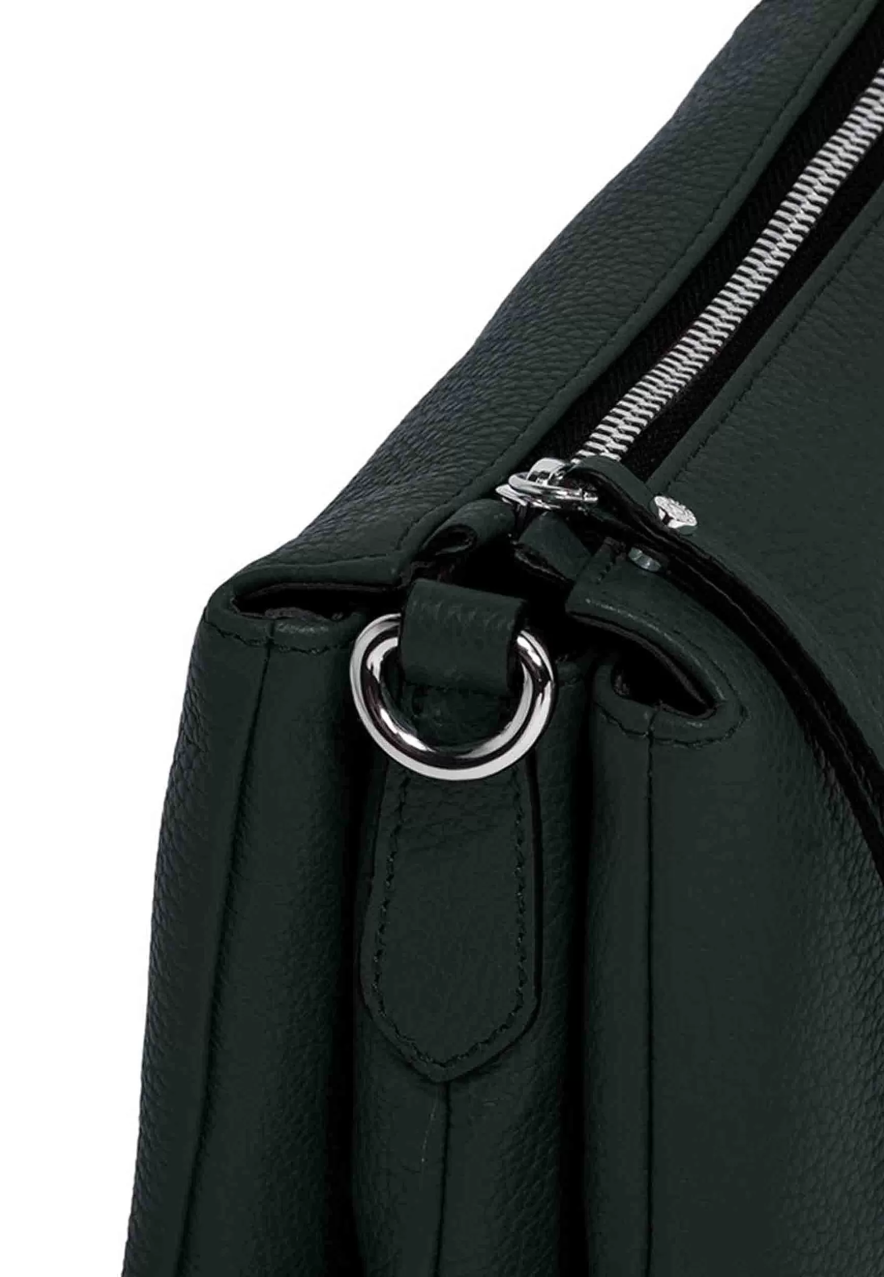 Borsa Donna Pochette Three In Pelle Verde Con Tracolla Removibile In Tono*Gianni Chiarini Discount