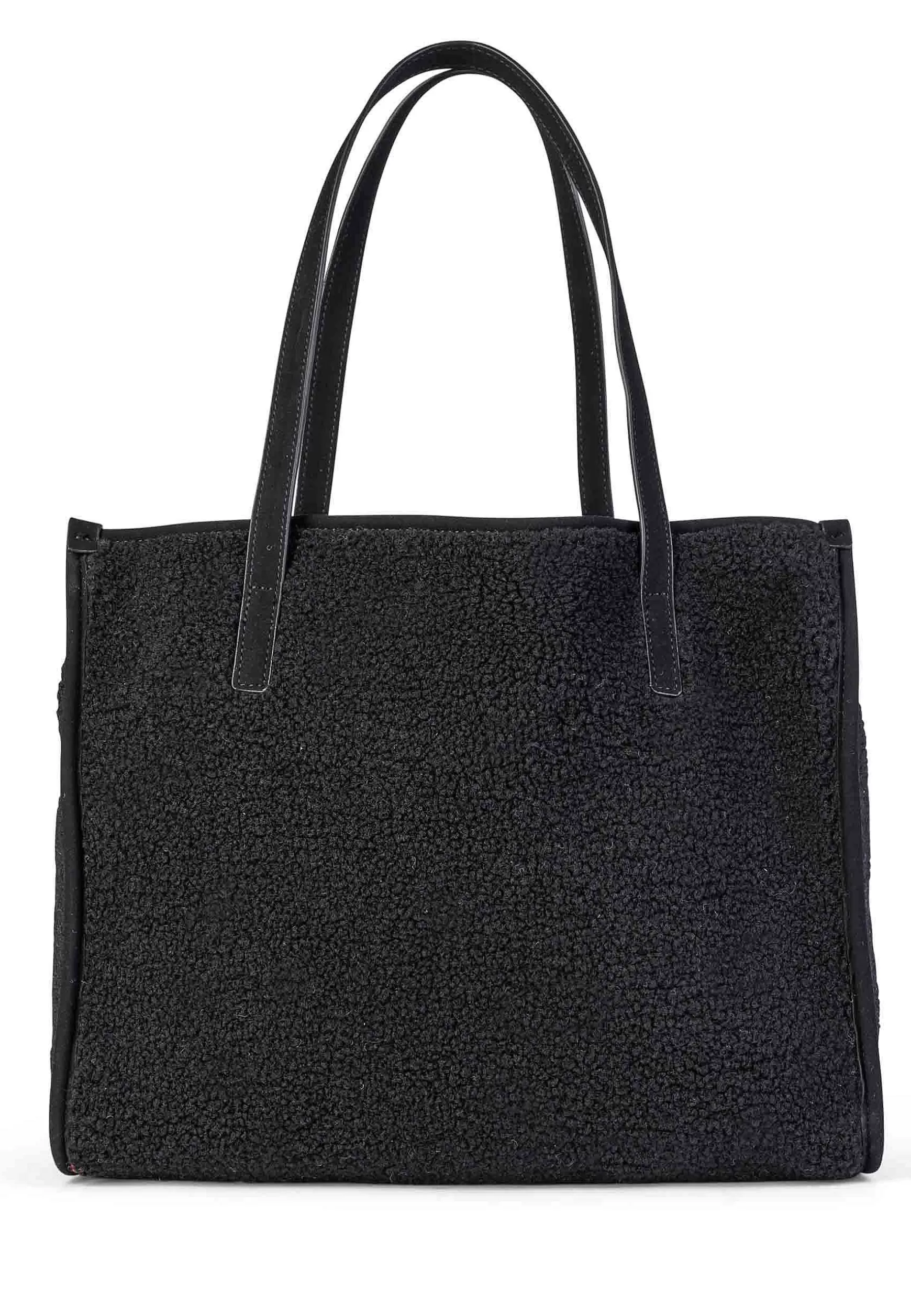 Borsa Donna Tote A Spalla In Teddy Nero Sussex Shopping*U.S. Polo Assn Outlet