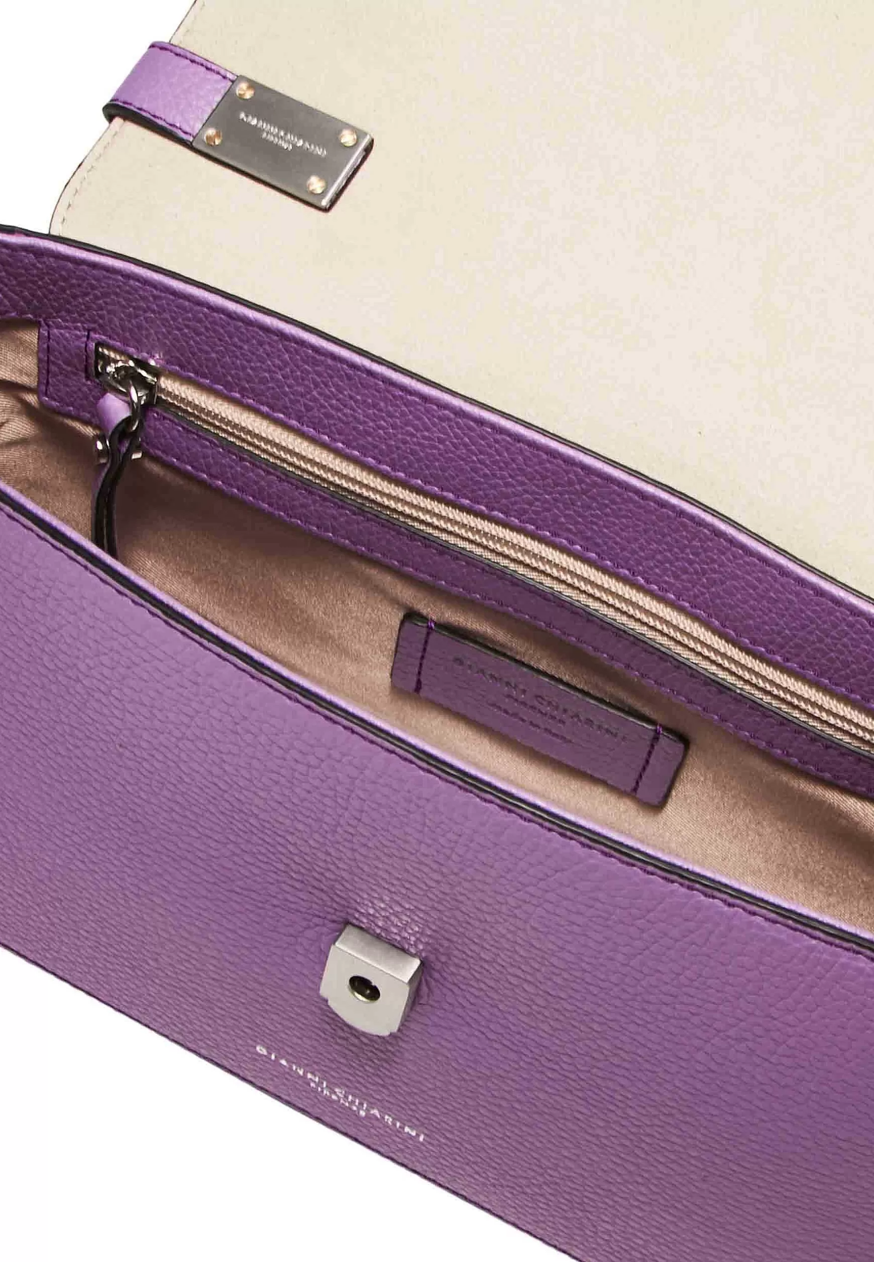 Borsa Pochette Donna A Tracolla Anita In Pelle Glicine Con Manico Rigido E Tracolla In Pelle*Gianni Chiarini Outlet