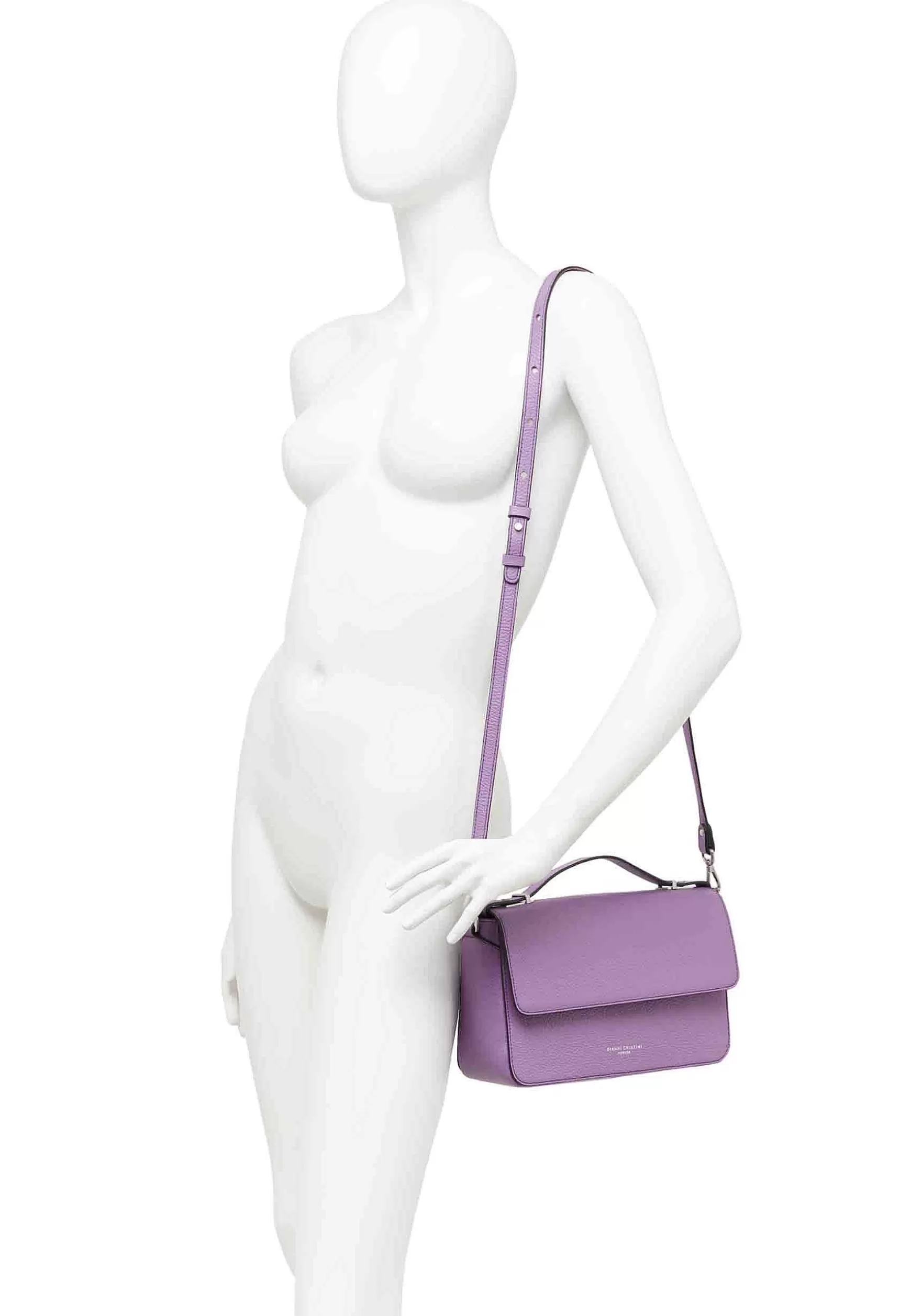 Borsa Pochette Donna A Tracolla Anita In Pelle Glicine Con Manico Rigido E Tracolla In Pelle*Gianni Chiarini Outlet
