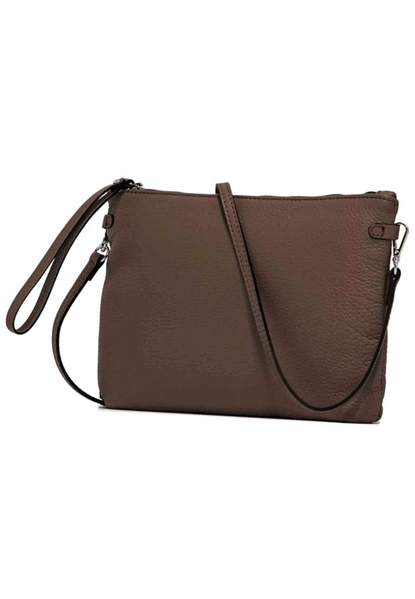Borsa Pochette Donna Herrmy In Pelle Castoro Con Bracciale E Tracolla In Pelle*Gianni Chiarini Cheap