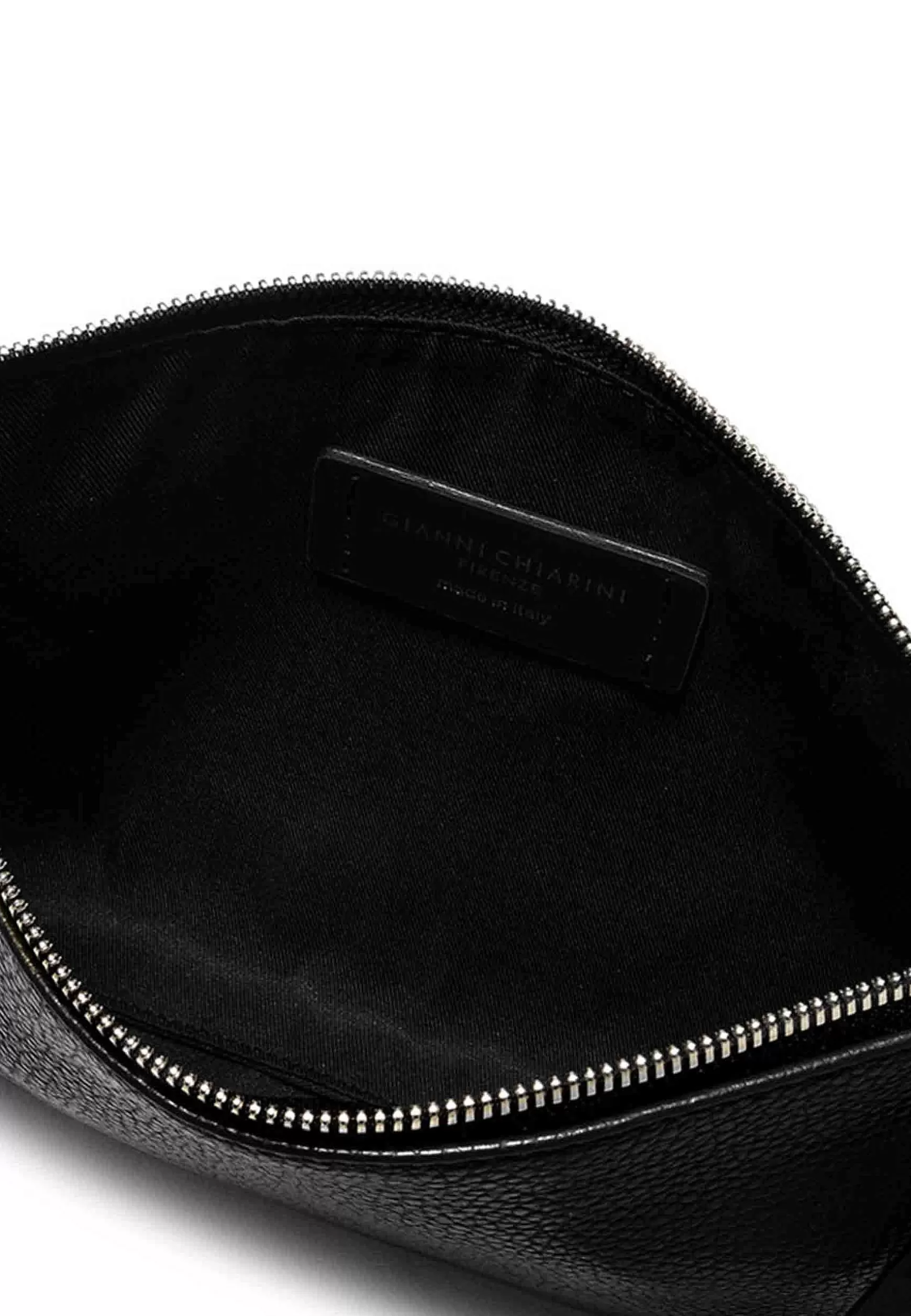 Borsa Pochette Donna Herrmy In Pelle Nera Con Bracciale E Tracolla In Pelle*Gianni Chiarini Clearance