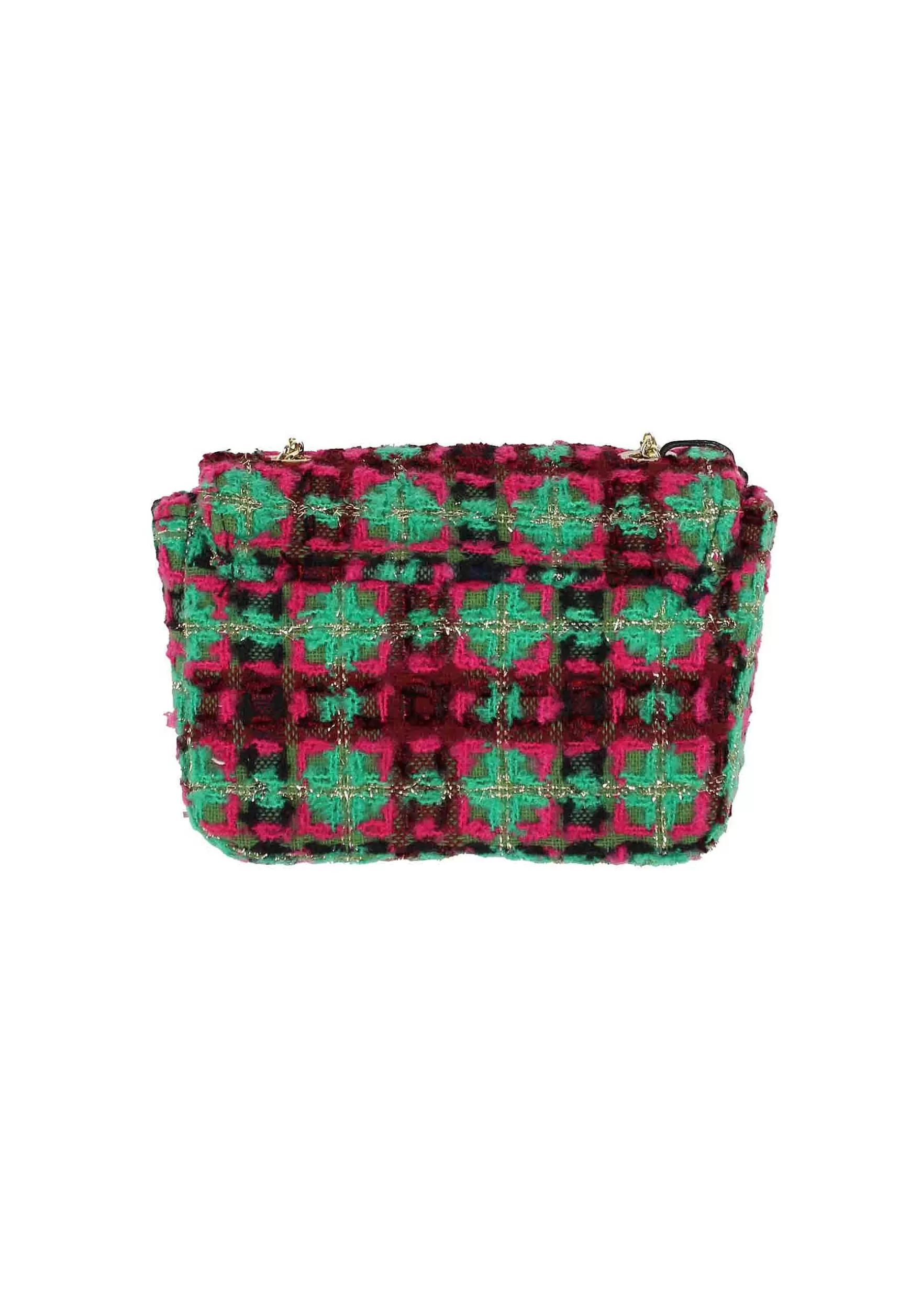 Borsa Pochette Donna In Lana Boucle Rossa Con Catena Oro*Kassiopea Sale