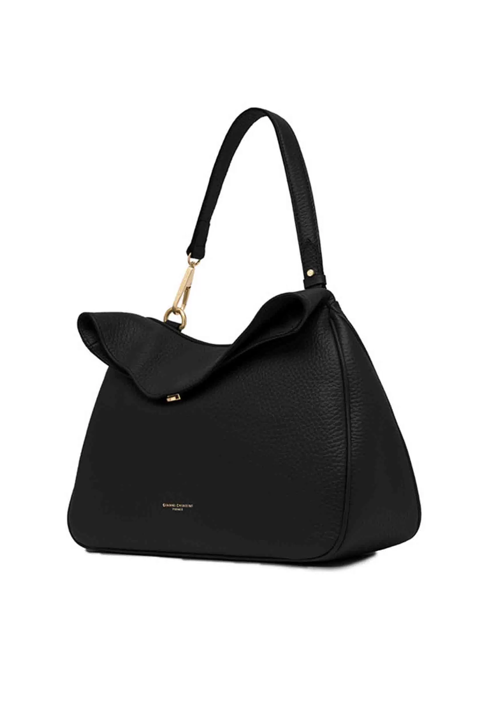 Borsa S Apalla Donna Brooke In Pelle Nera Con Ghetta E Manici*Gianni Chiarini Discount