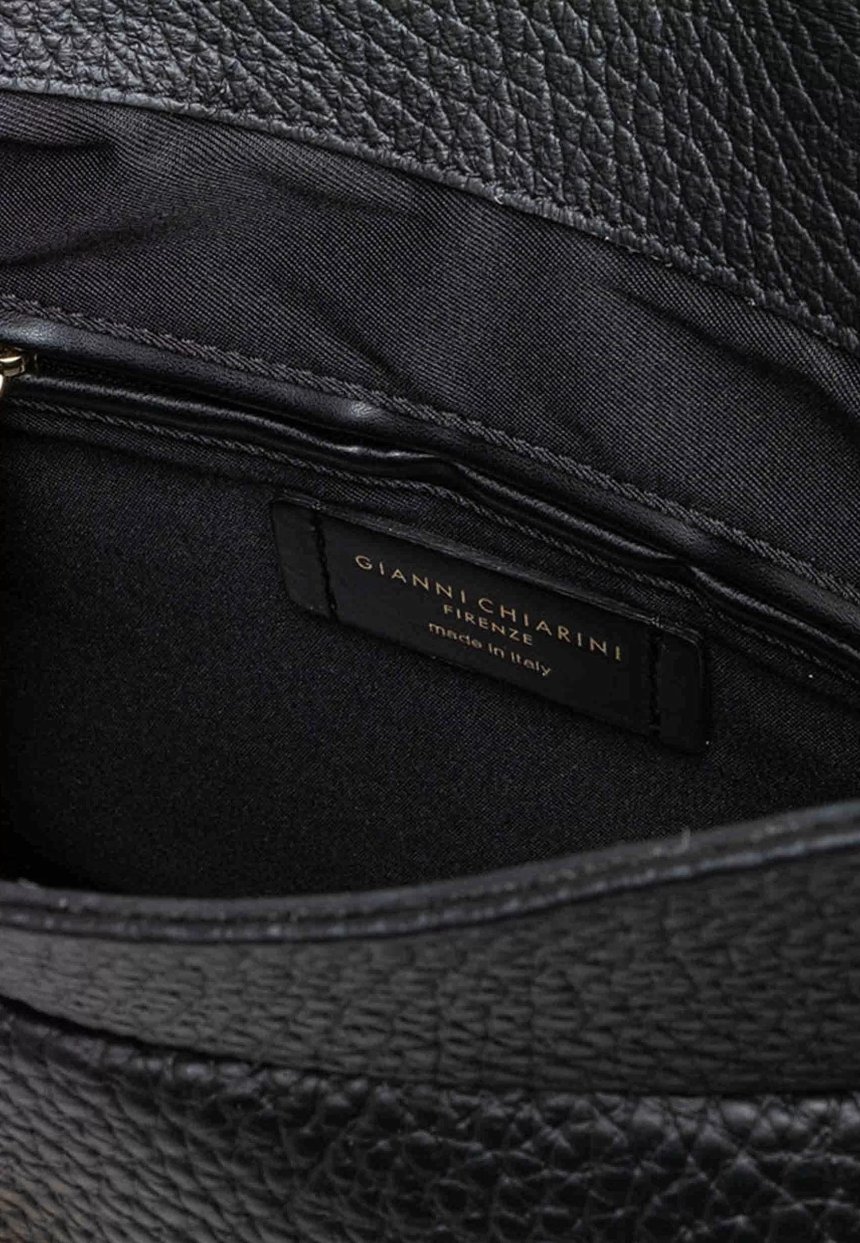 Borsa S Apalla Donna Brooke In Pelle Nera Con Ghetta E Manici*Gianni Chiarini Discount