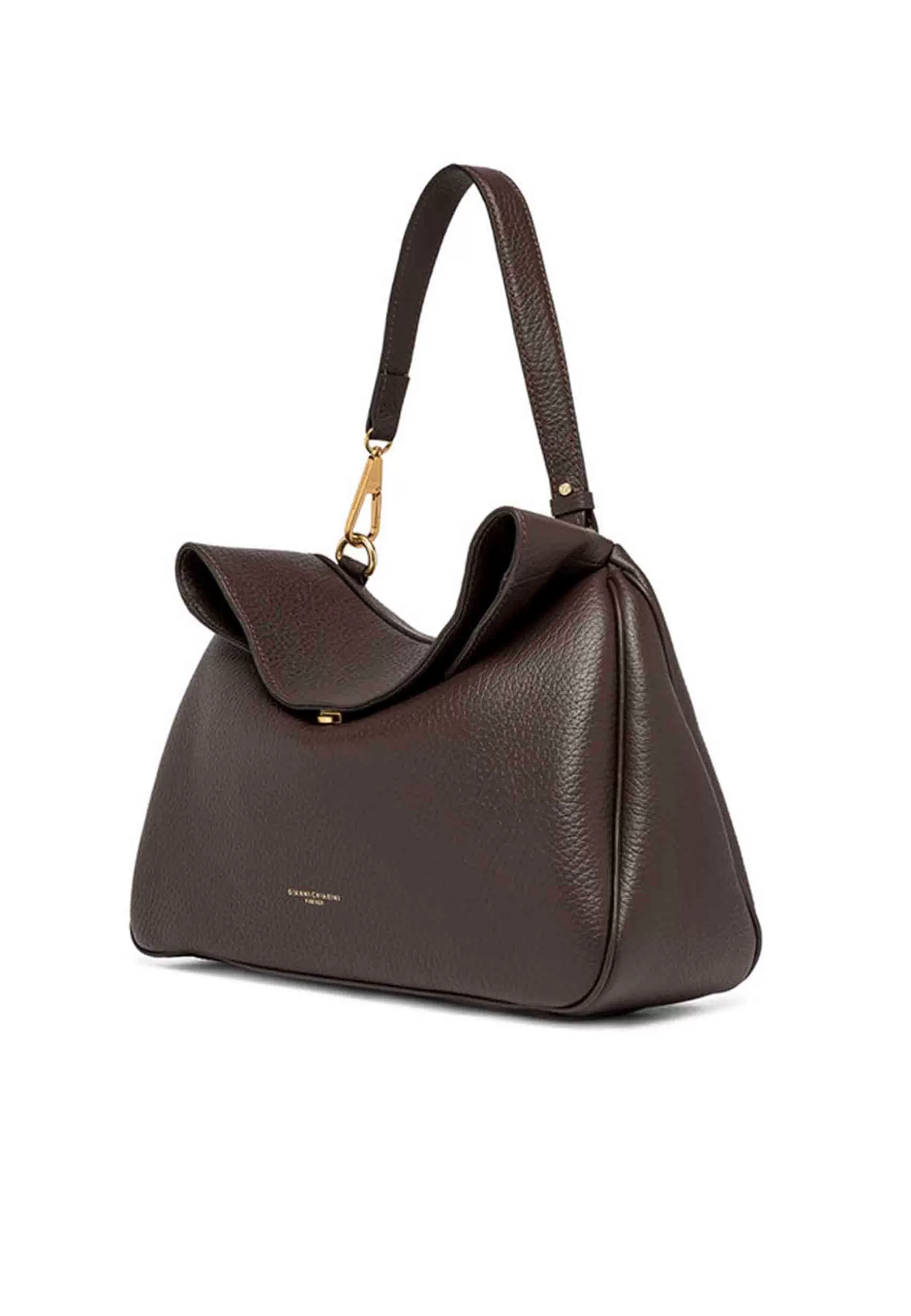 Borsa S Apalla Donna Brooke In Pelle Testa Di Moro Con Ghetta E Manici*Gianni Chiarini Best