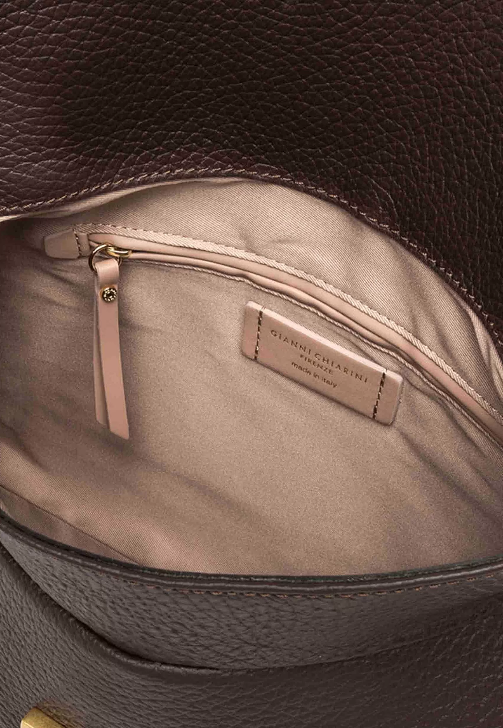 Borsa S Apalla Donna Brooke In Pelle Testa Di Moro Con Ghetta E Manici*Gianni Chiarini Best