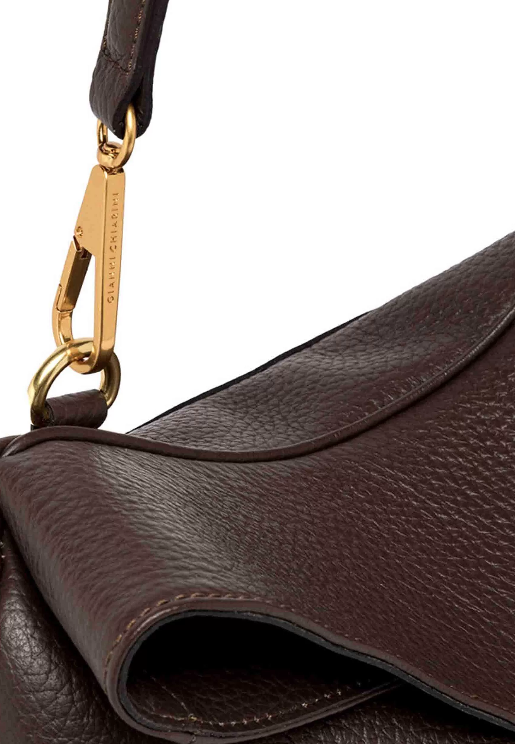 Borsa S Apalla Donna Brooke In Pelle Testa Di Moro Con Ghetta E Manici*Gianni Chiarini Best