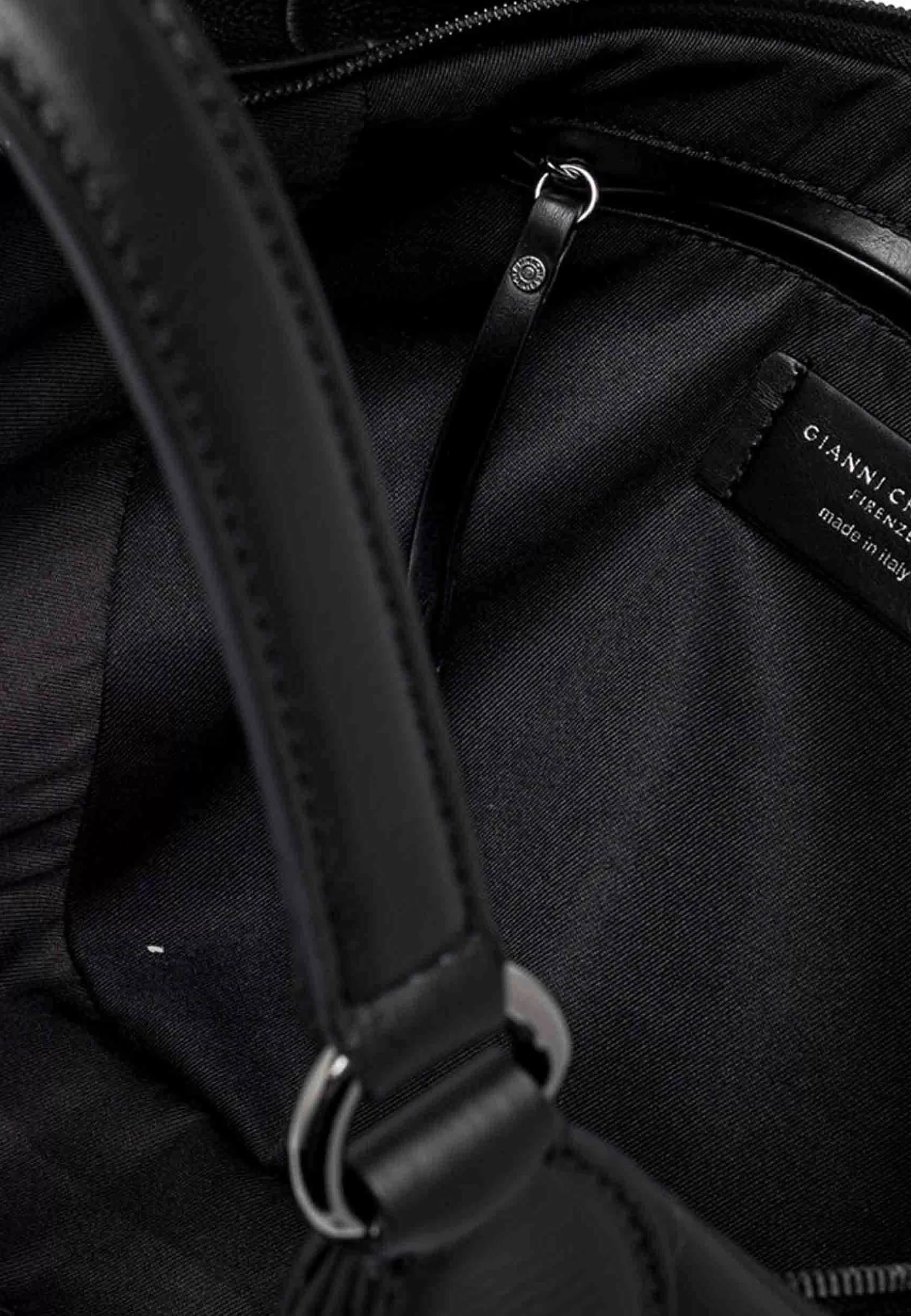 Borsa S Apalla Donna Violante In Pelle Nera Con Doppi Manici A Tono*Gianni Chiarini Clearance