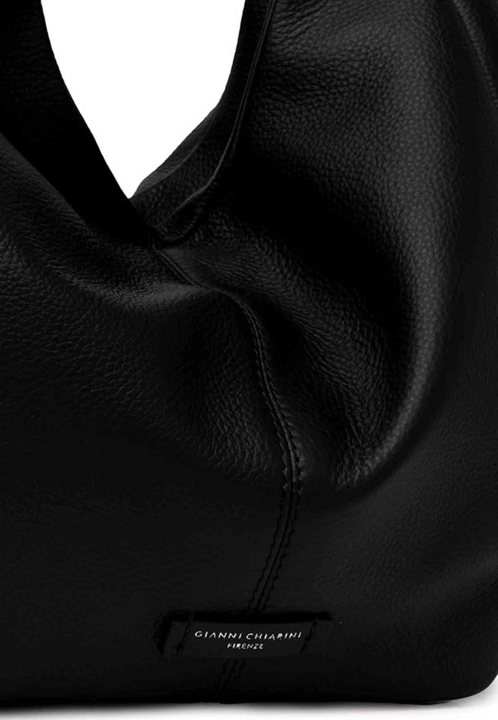 Borsa S Apalla Donna Violante In Pelle Nera Con Doppi Manici A Tono*Gianni Chiarini Clearance