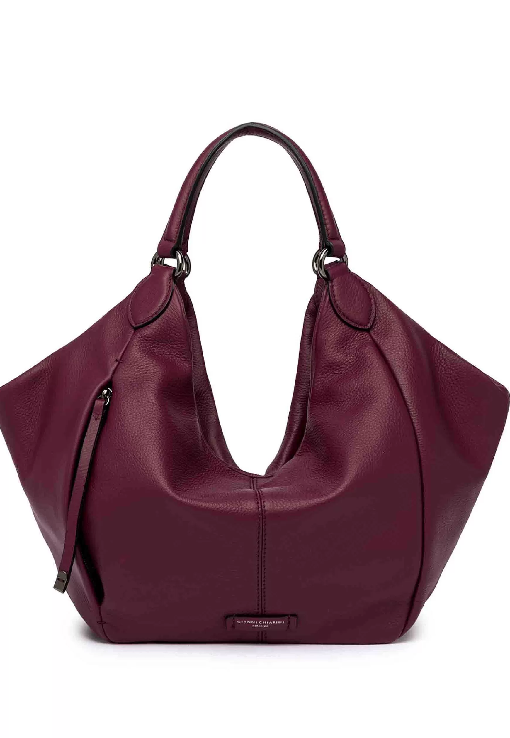 Borsa S Apalla Donna Violante In Pelle Rossa Con Doppi Manici A Tono*Gianni Chiarini Store