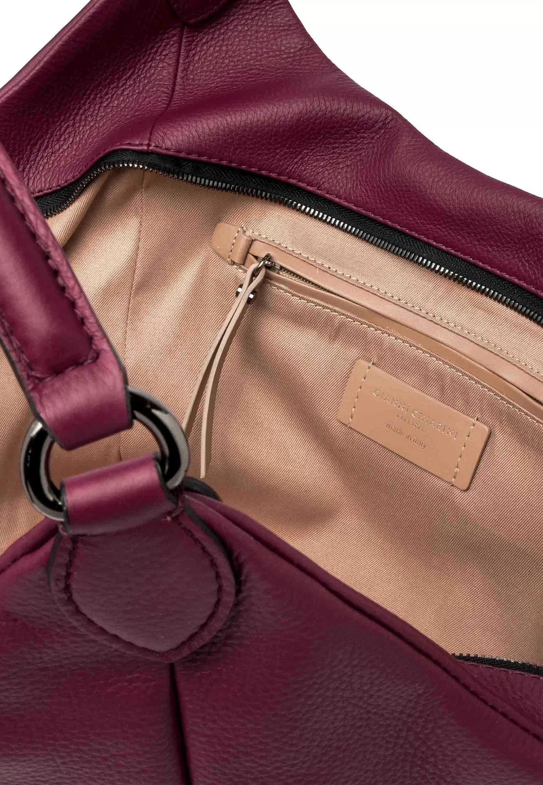 Borsa S Apalla Donna Violante In Pelle Rossa Con Doppi Manici A Tono*Gianni Chiarini Store
