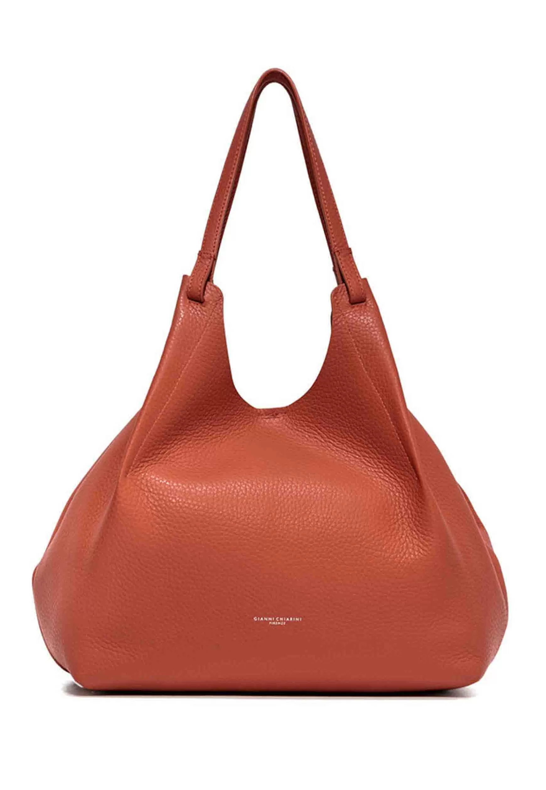 Borsa Shopping Donna Dua In Pelle Arancio Con Doppi Manici*Gianni Chiarini Outlet