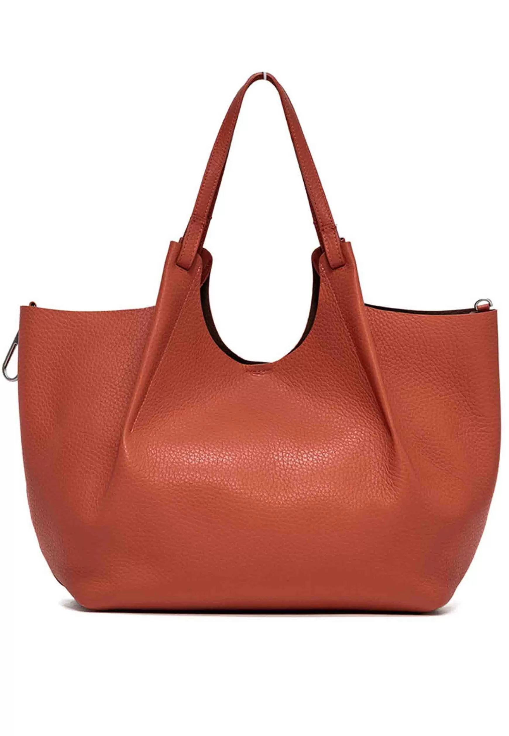 Borsa Shopping Donna Dua In Pelle Arancio Con Doppi Manici*Gianni Chiarini Outlet