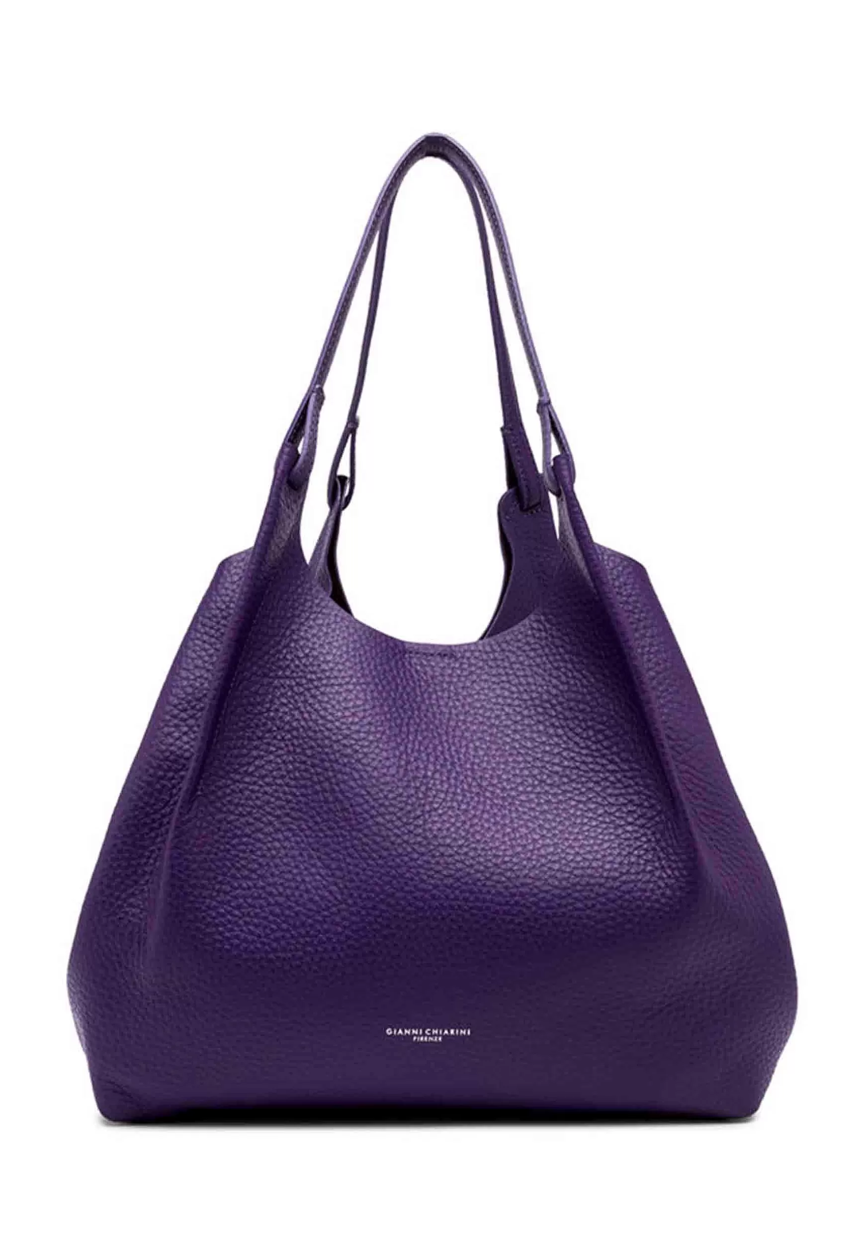 Borsa Shopping Donna Dua In Pelle Viola Con Doppi Manici*Gianni Chiarini Best Sale