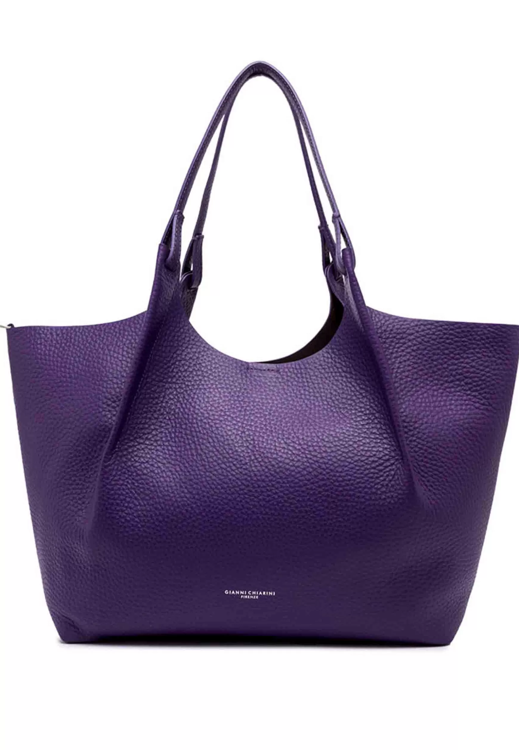 Borsa Shopping Donna Dua In Pelle Viola Con Doppi Manici*Gianni Chiarini Best Sale
