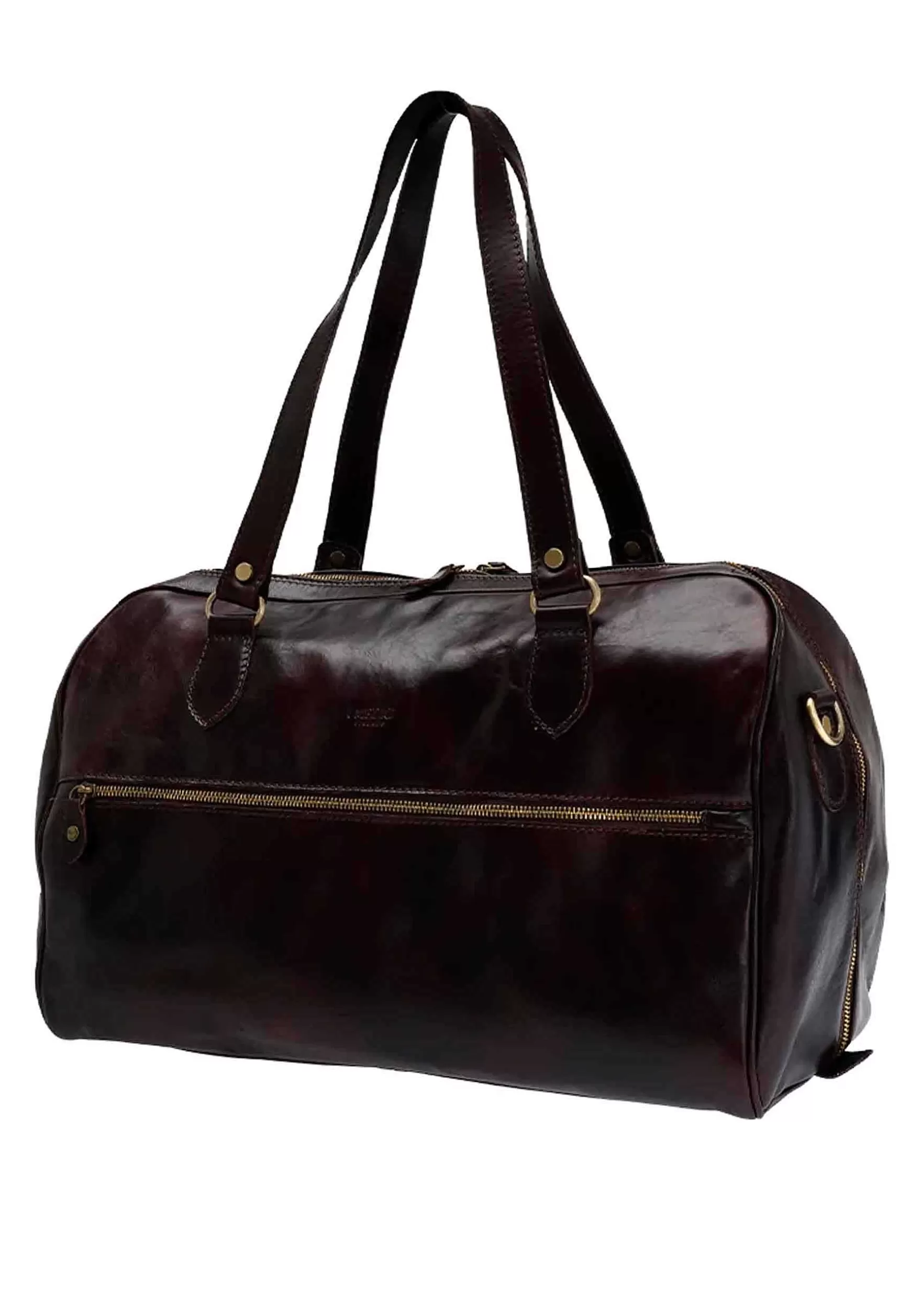Borsa Uomo In Pelle Testa Di Moro Con Manici Lunghi*I Medici Hot
