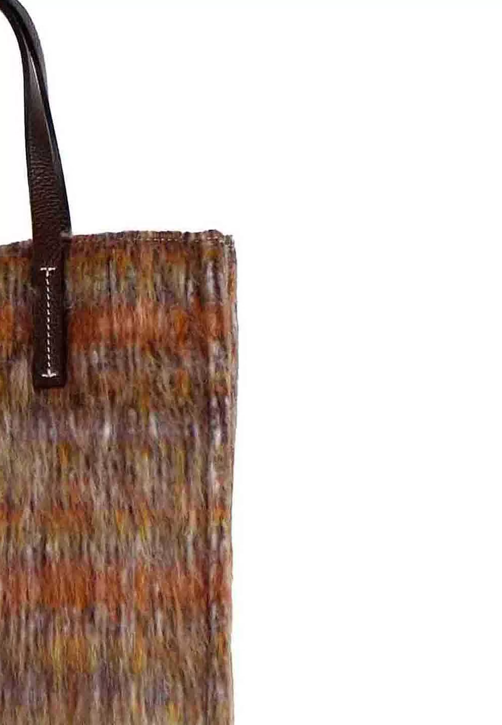Borse Donna A Mano In Lana Arancio A Fantasia*Kassiopea Best Sale