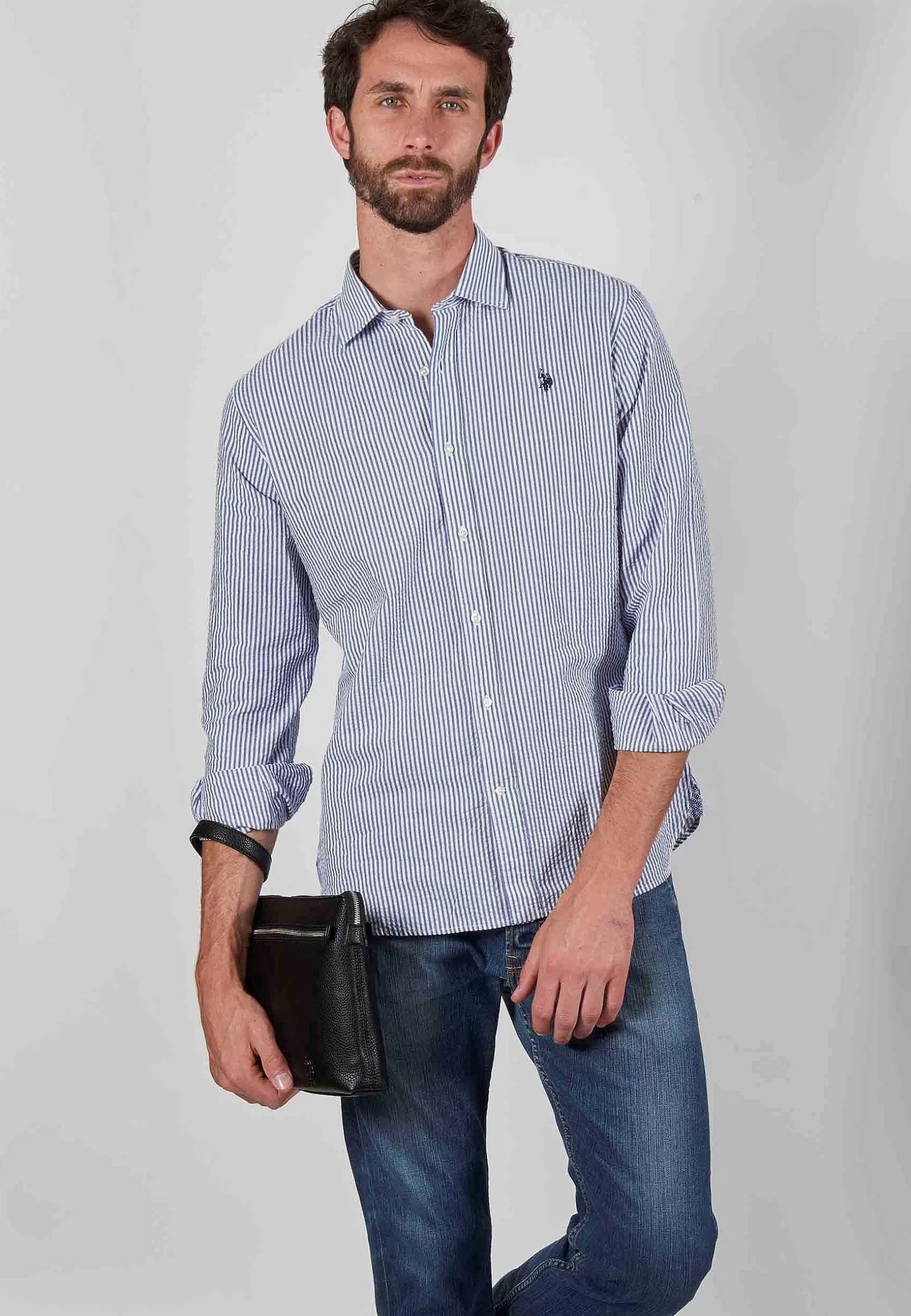 Borsello Uomo In Ecopelle Nera Con Doppia Zip Seattle Ipad*U.S. Polo Assn Discount