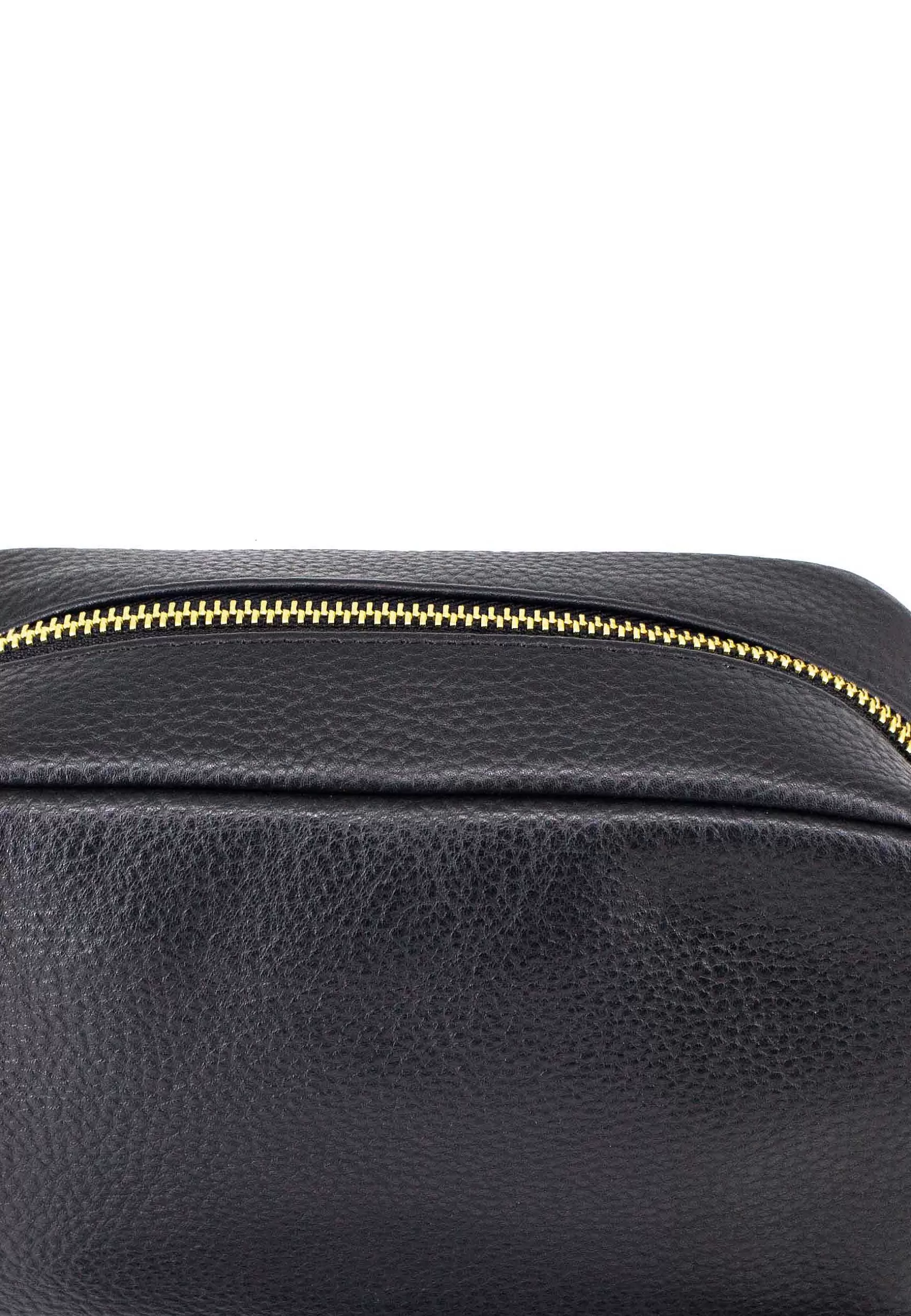 Borsello Uomo In Pelle Nera on Zip Oro E Braiale In Pelle*C Discount