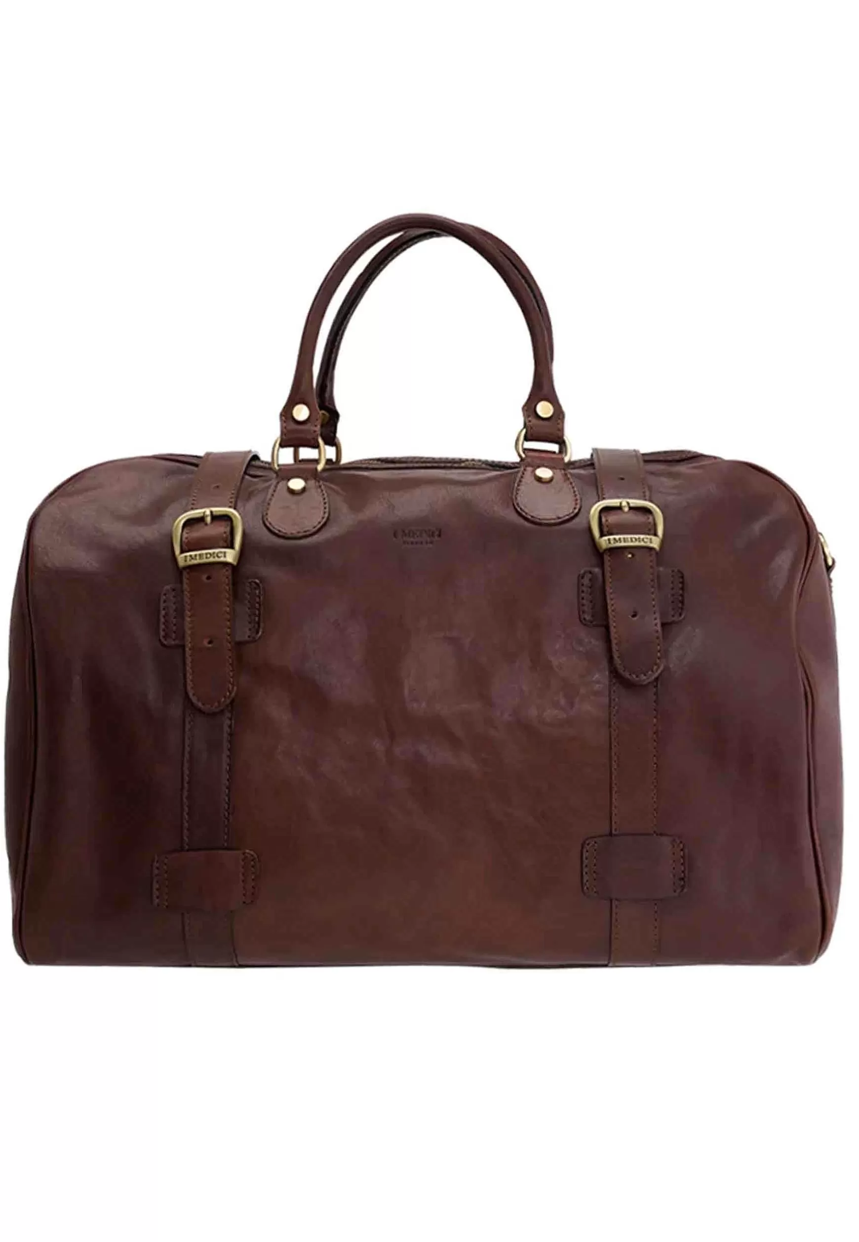 Borsone Da Viaggio Uomo In Pelle Marrone Cabin Size*I Medici Best
