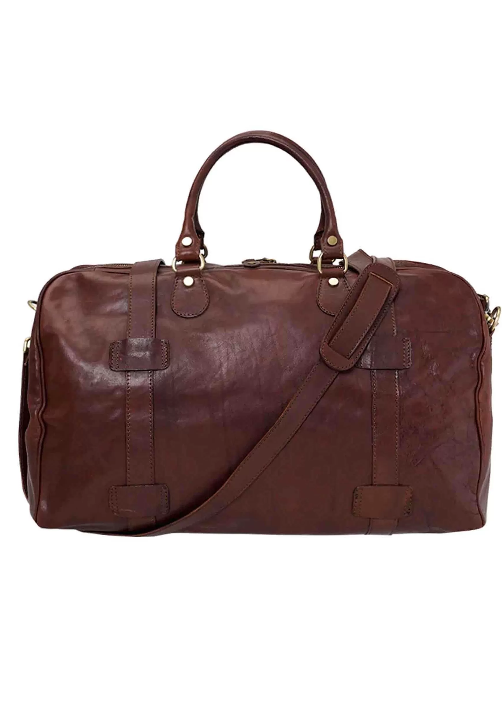 Borsone Da Viaggio Uomo In Pelle Marrone Cabin Size*I Medici Best