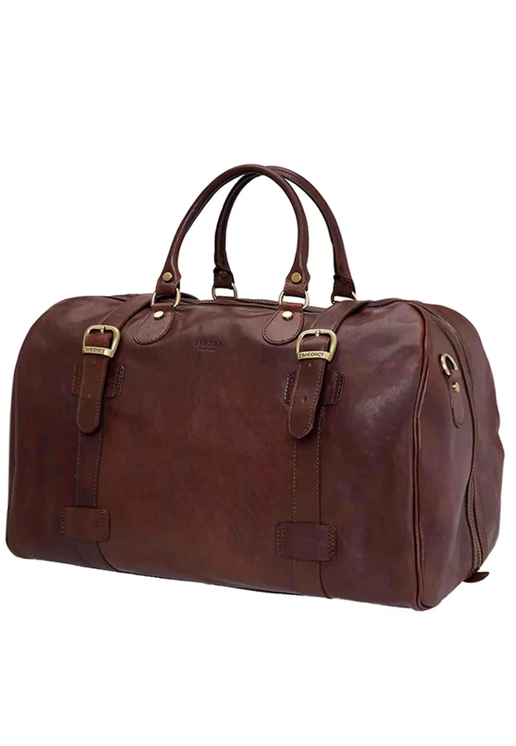 Borsone Da Viaggio Uomo In Pelle Marrone Cabin Size*I Medici Best