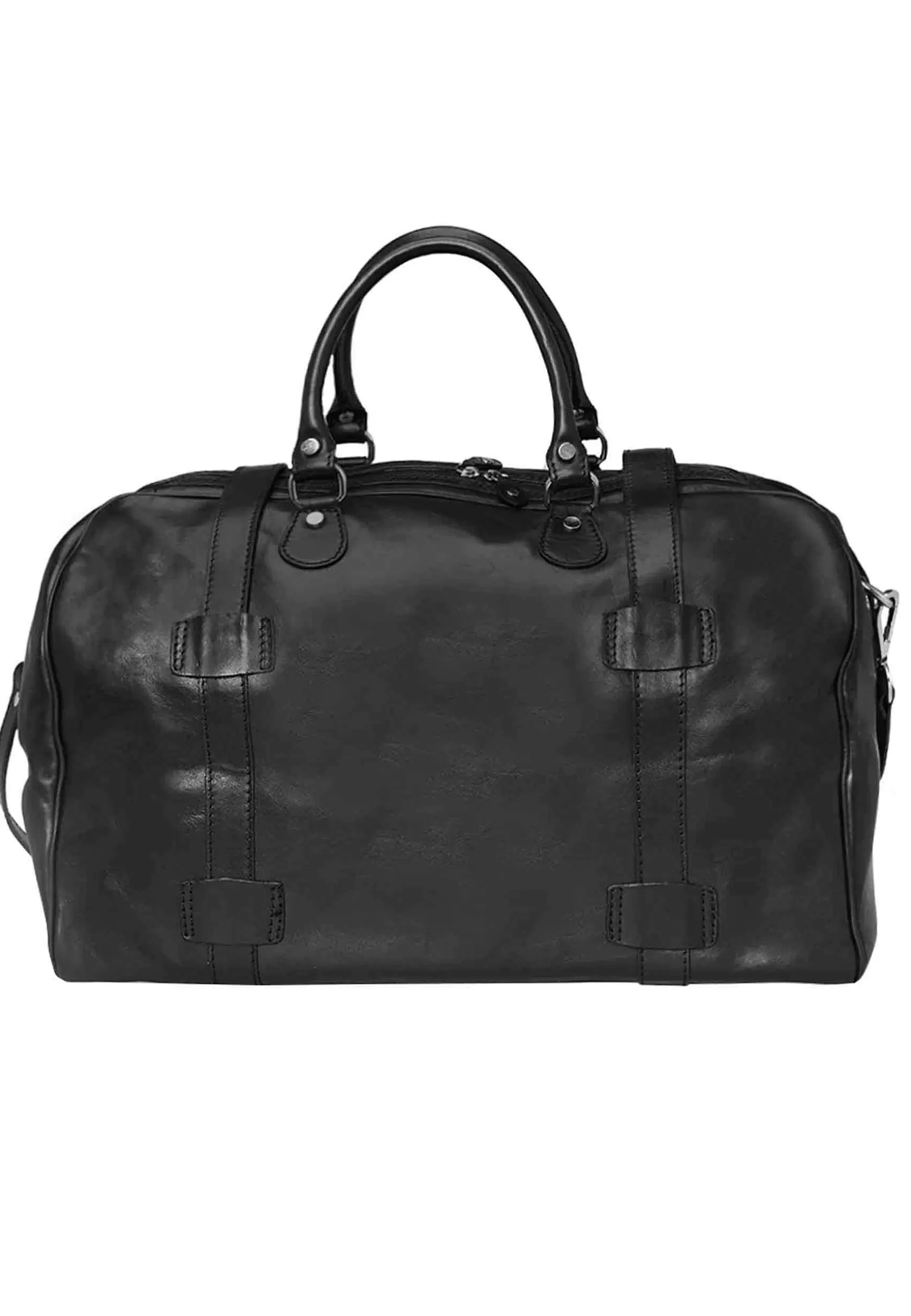 Borsone Da Viaggio Uomo In Pelle Nera Cabin Size*I Medici Store