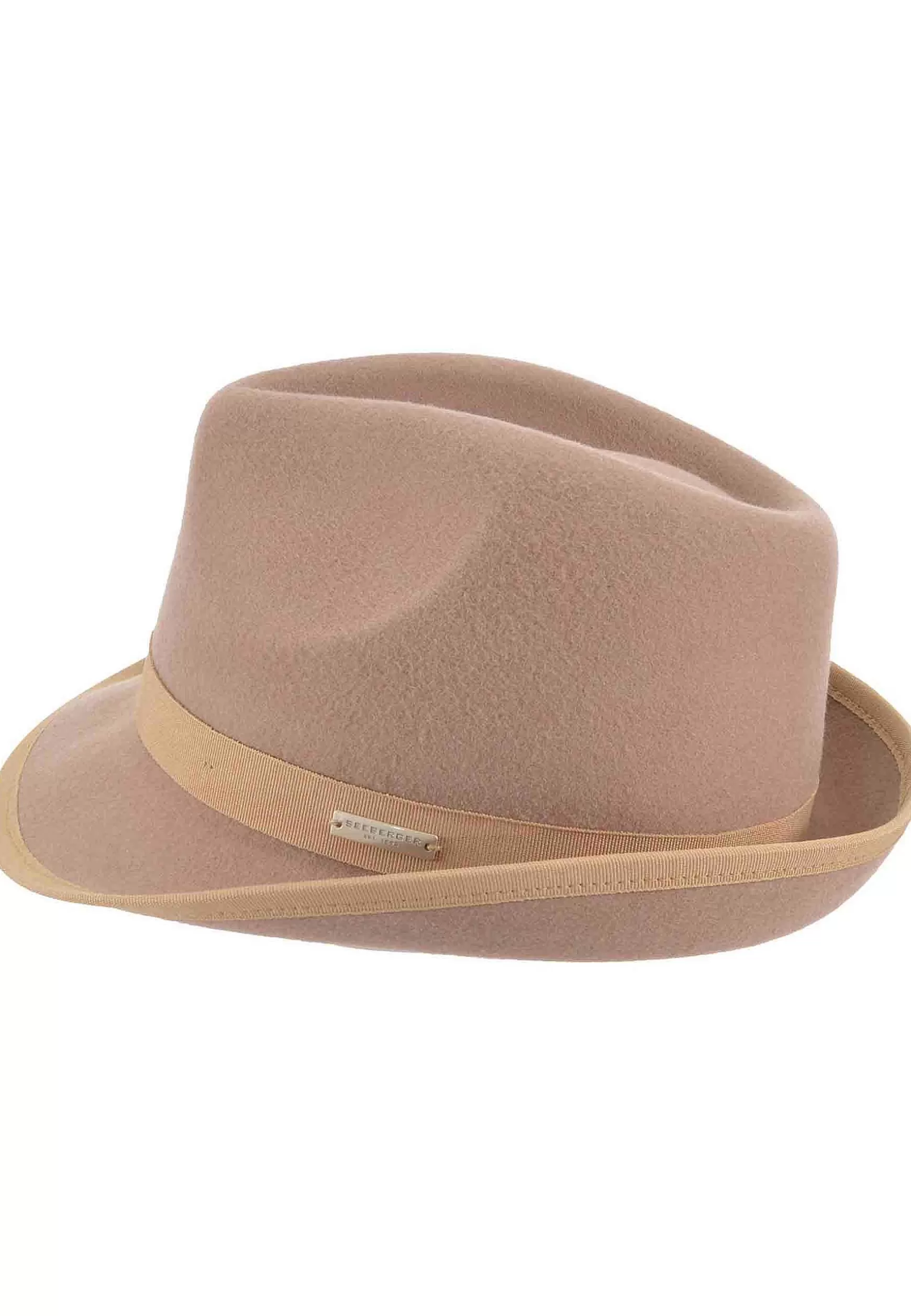 Cappello Donna Trilby In Lana Camel*Seeberger Est 1890 Fashion