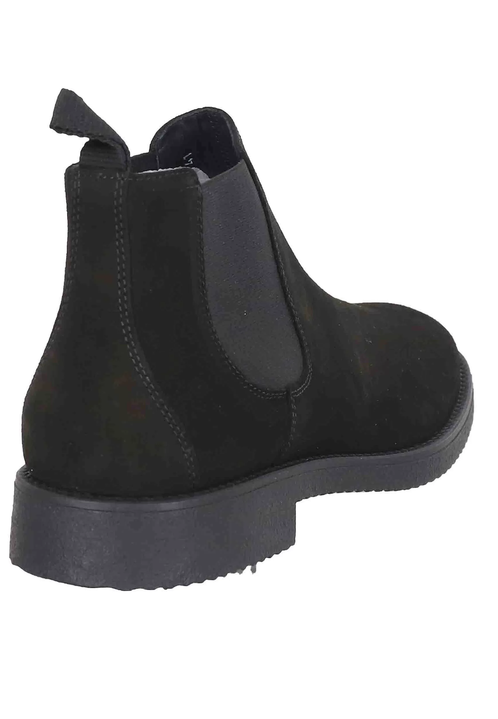Chelsea Boots Uomo In Camoscio Nero Con Suola In Para*Antica Cuoieria Outlet
