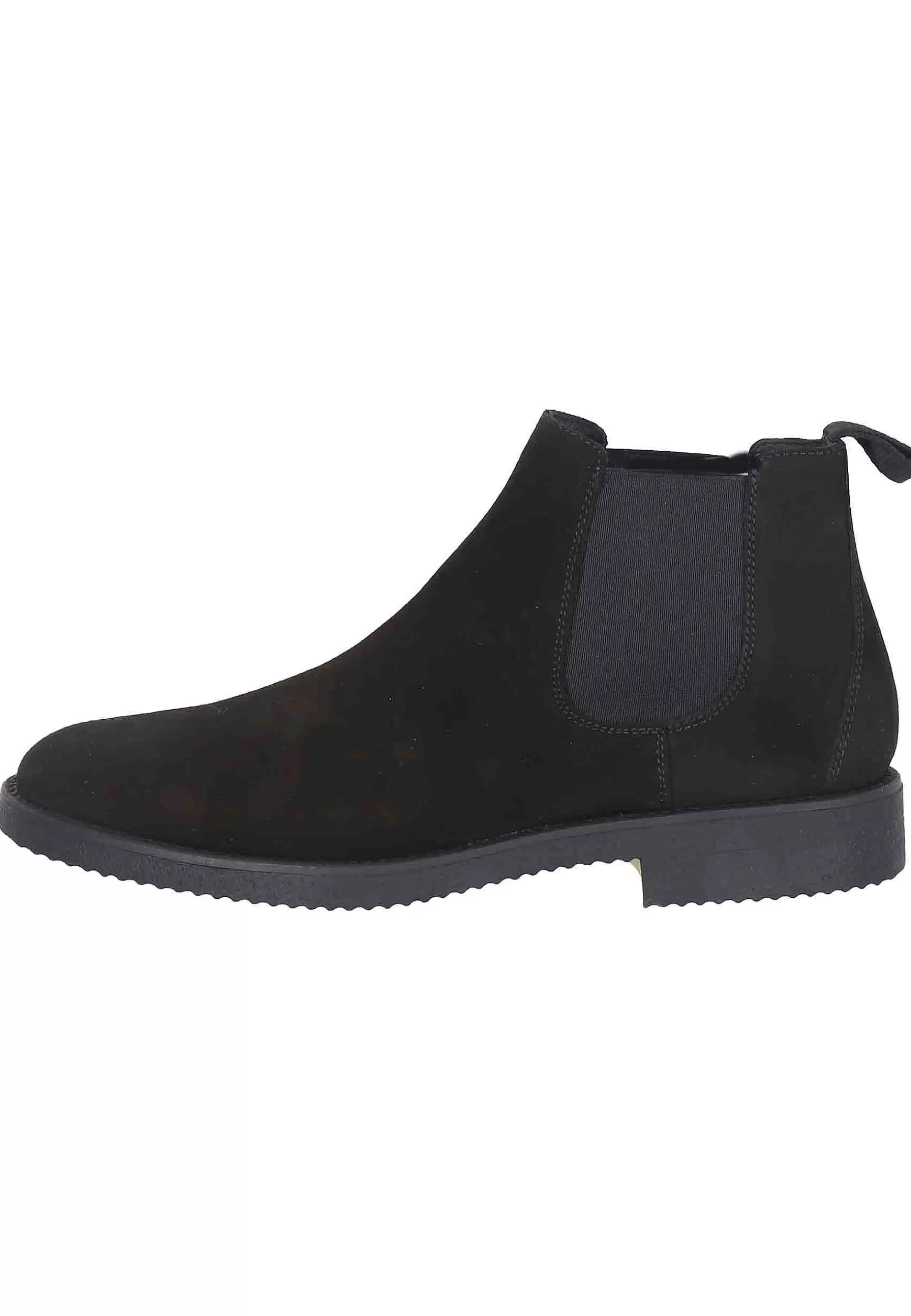Chelsea Boots Uomo In Camoscio Nero Con Suola In Para*Antica Cuoieria Outlet