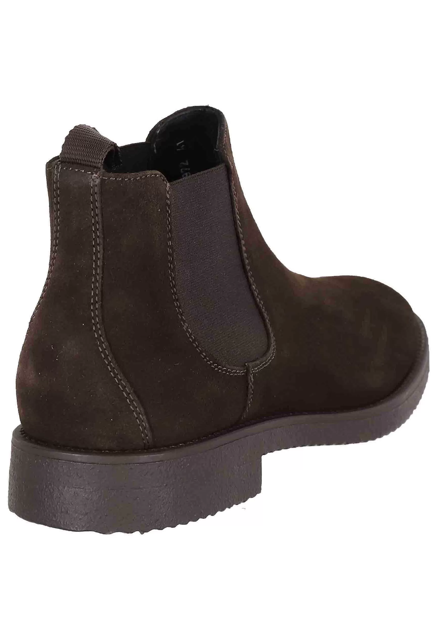 Chelsea Boots Uomo In Camoscio Testa Di Moro Con Suola In Para*Antica Cuoieria Discount