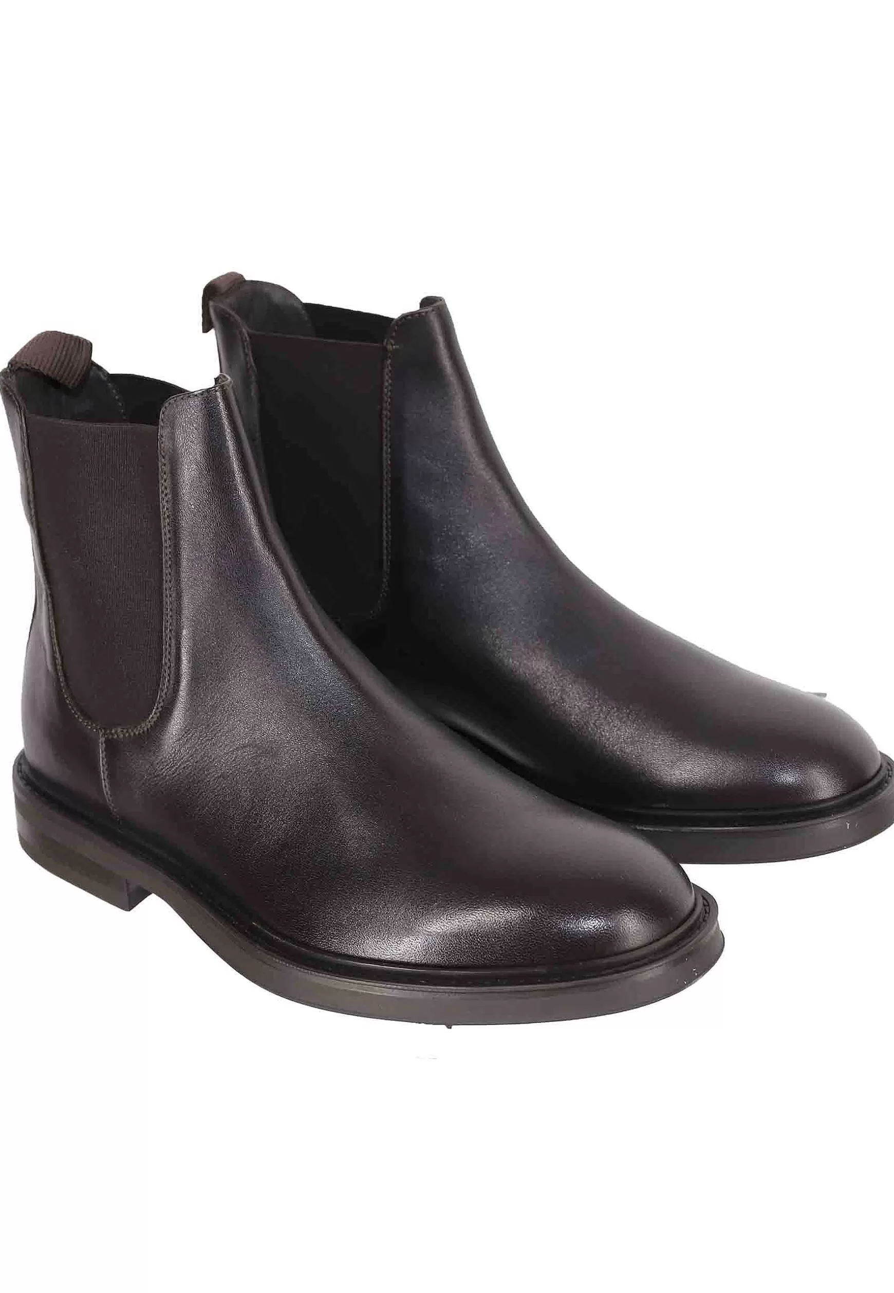 Chelsea Boots Uomo In Pelle Testa Di Moro Con Suola In Gomma*Antica Cuoieria Store
