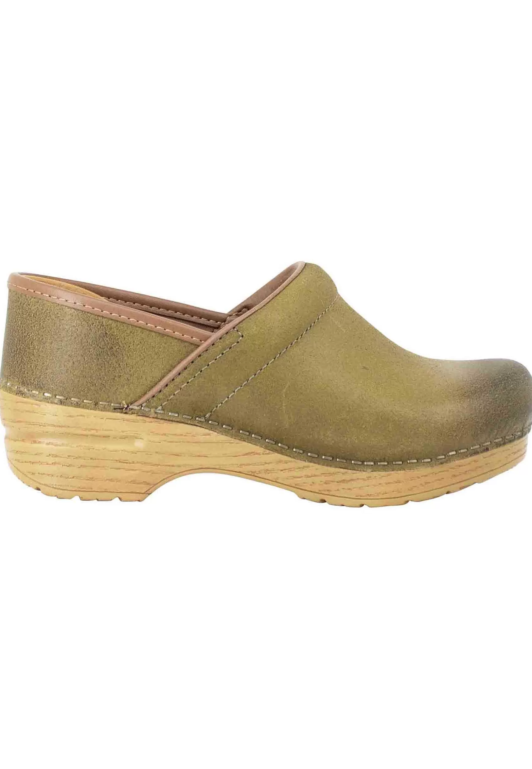 Clogs Donna Professional In Nabuk Verde*Dansko Best