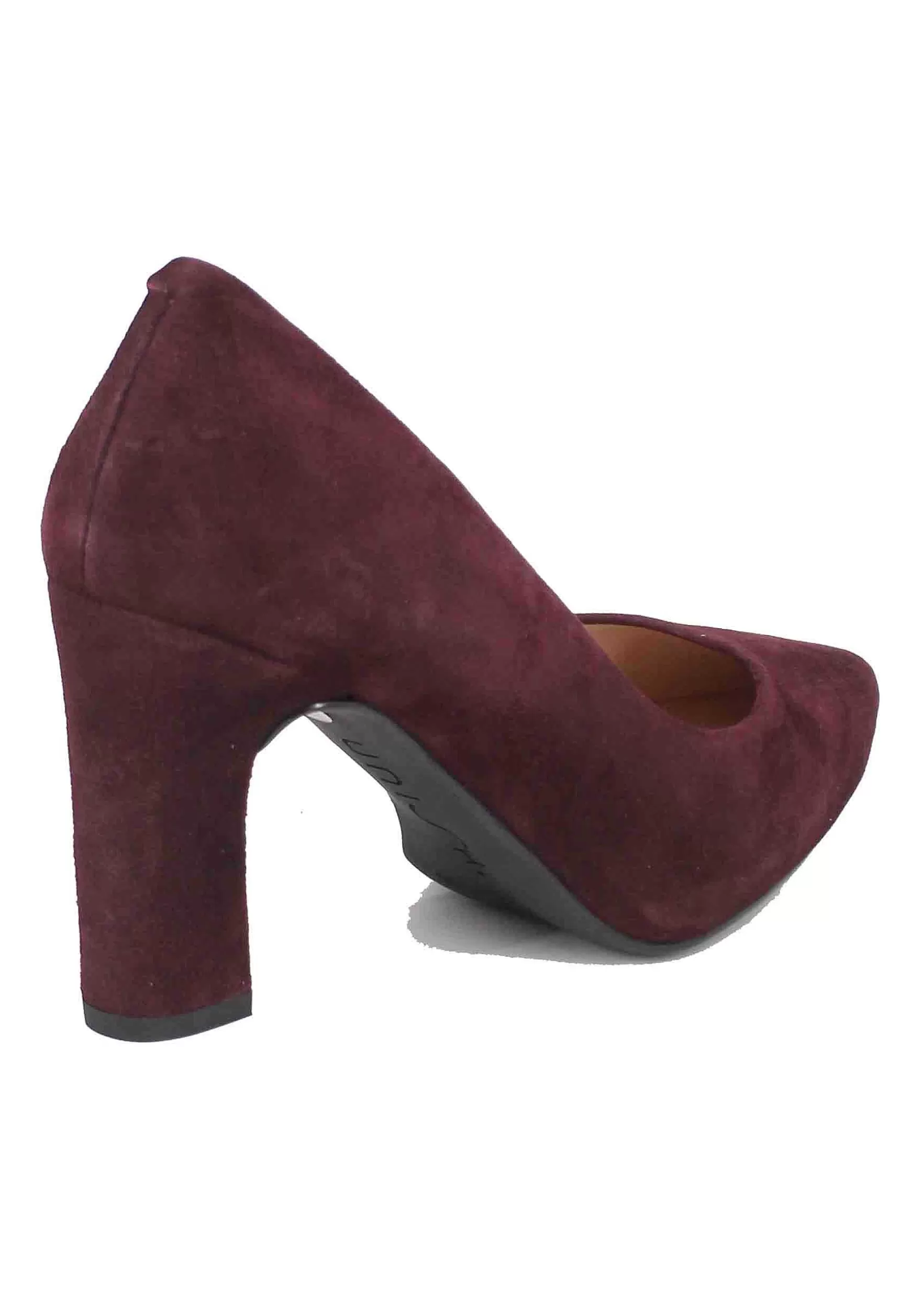 Decollete Donna In Camoscio Bordeaux Tacco Alto*Unisa Outlet