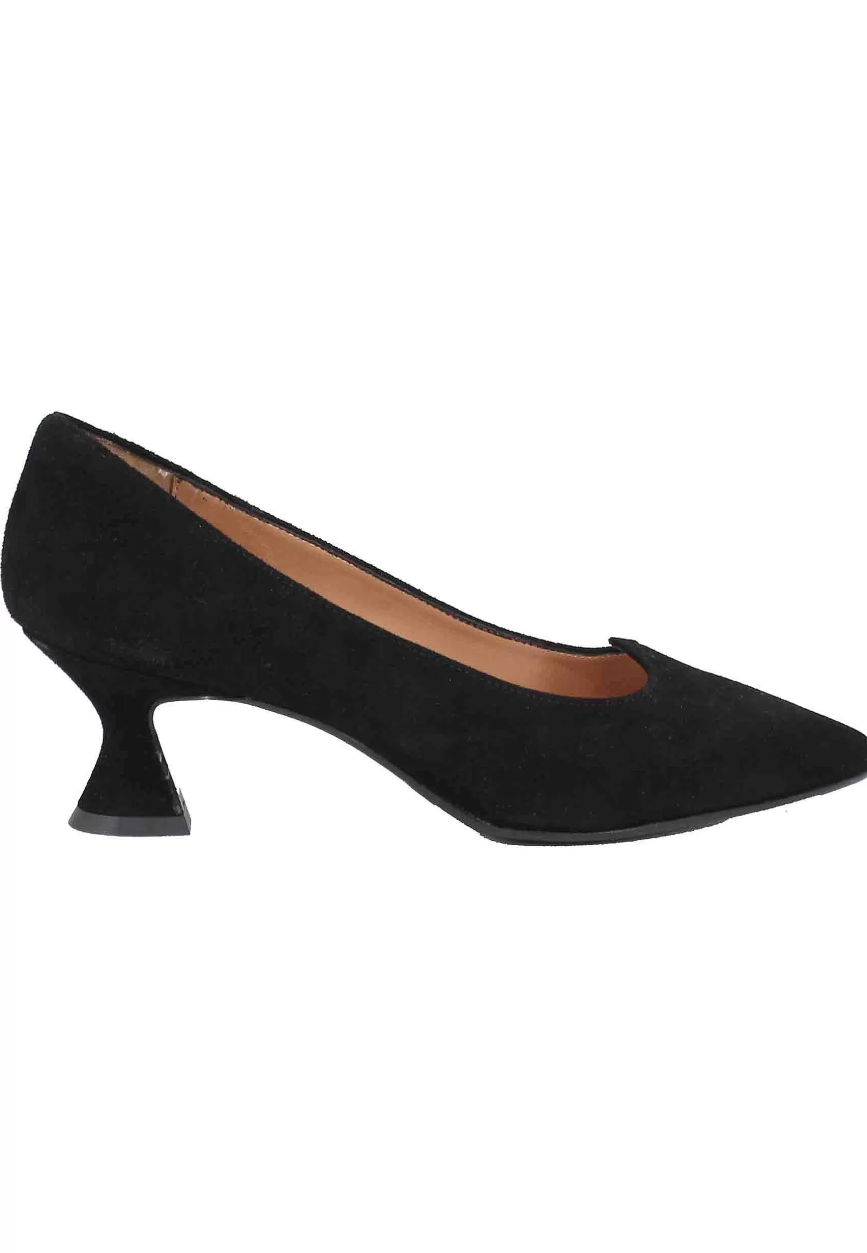 Decollete Donna In Camoscio Nero Con Scollo A Cuore** Shop