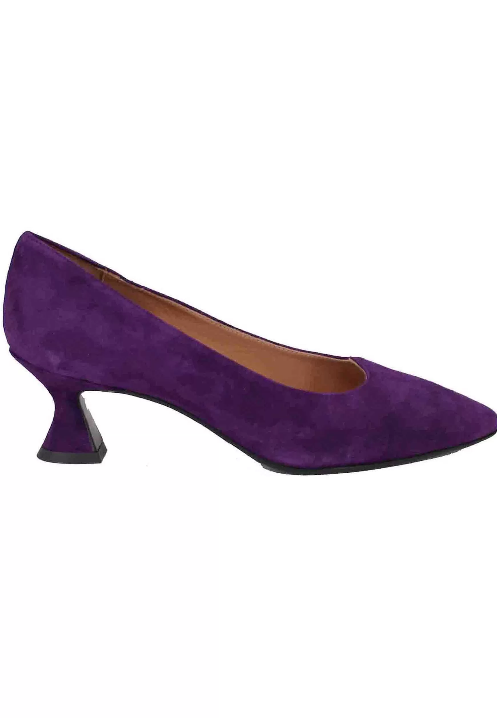 Decollete Donna In Camoscio Viola Con Scollo A Cuore** Best