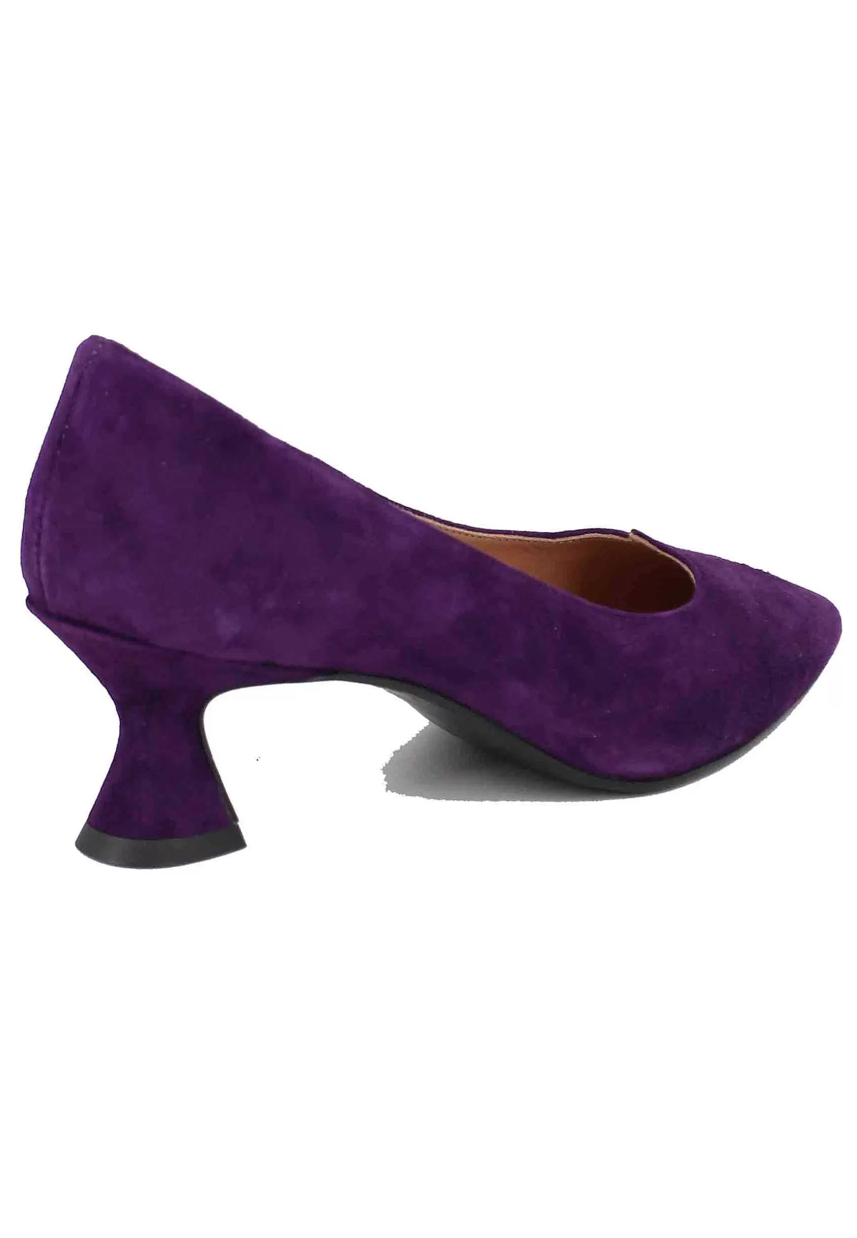 Decollete Donna In Camoscio Viola Con Scollo A Cuore** Best