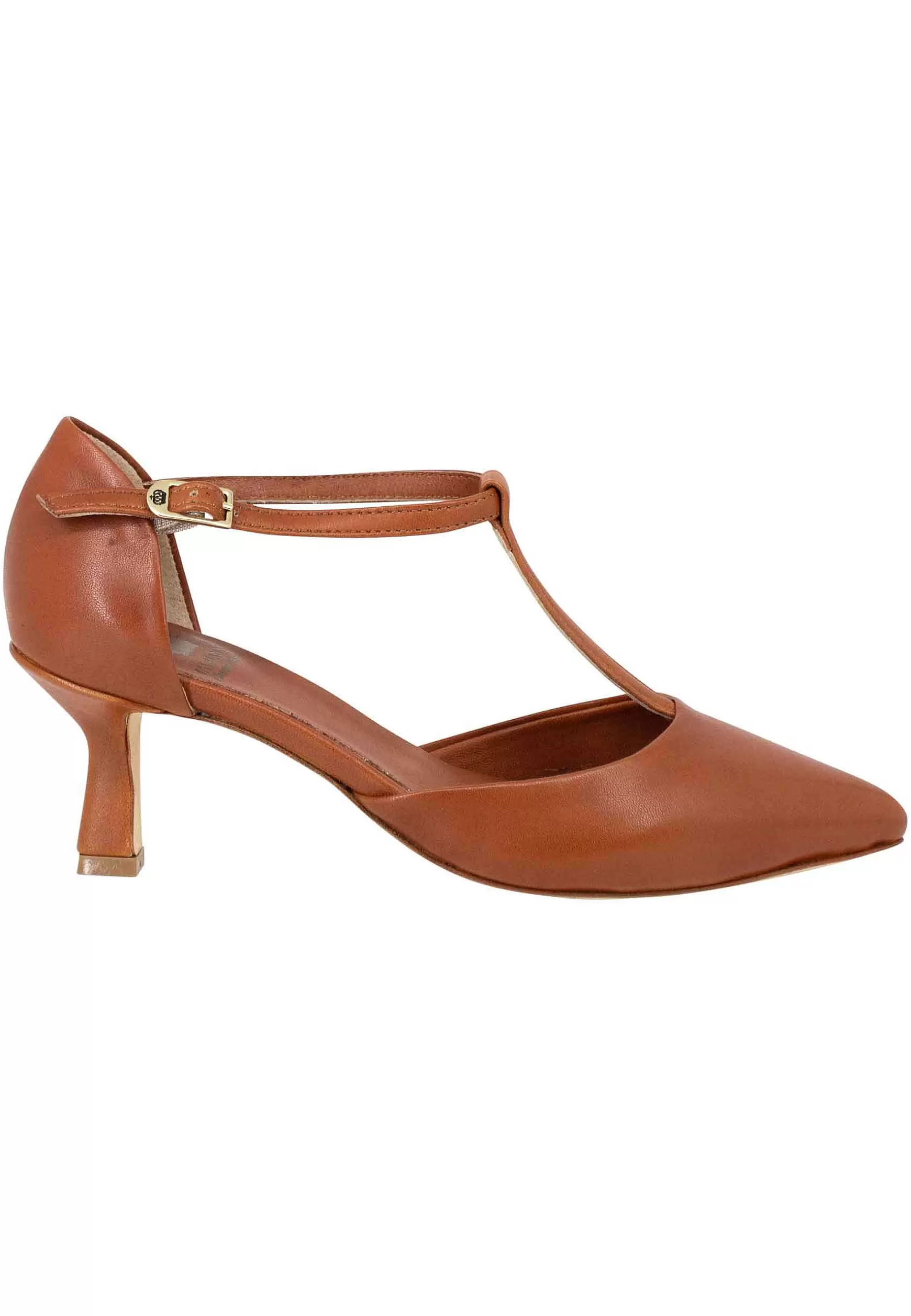 Decoete Donna In Pee Cuoio Con Cinturino E Punta Chiusa*L Clearance