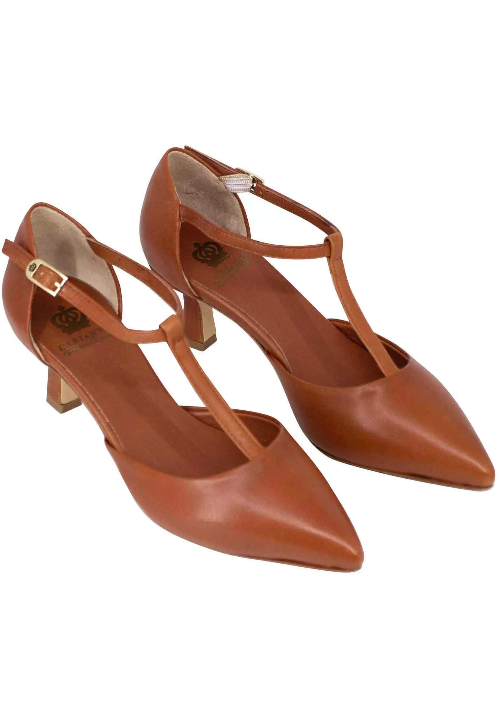 Decoete Donna In Pee Cuoio Con Cinturino E Punta Chiusa*L Clearance