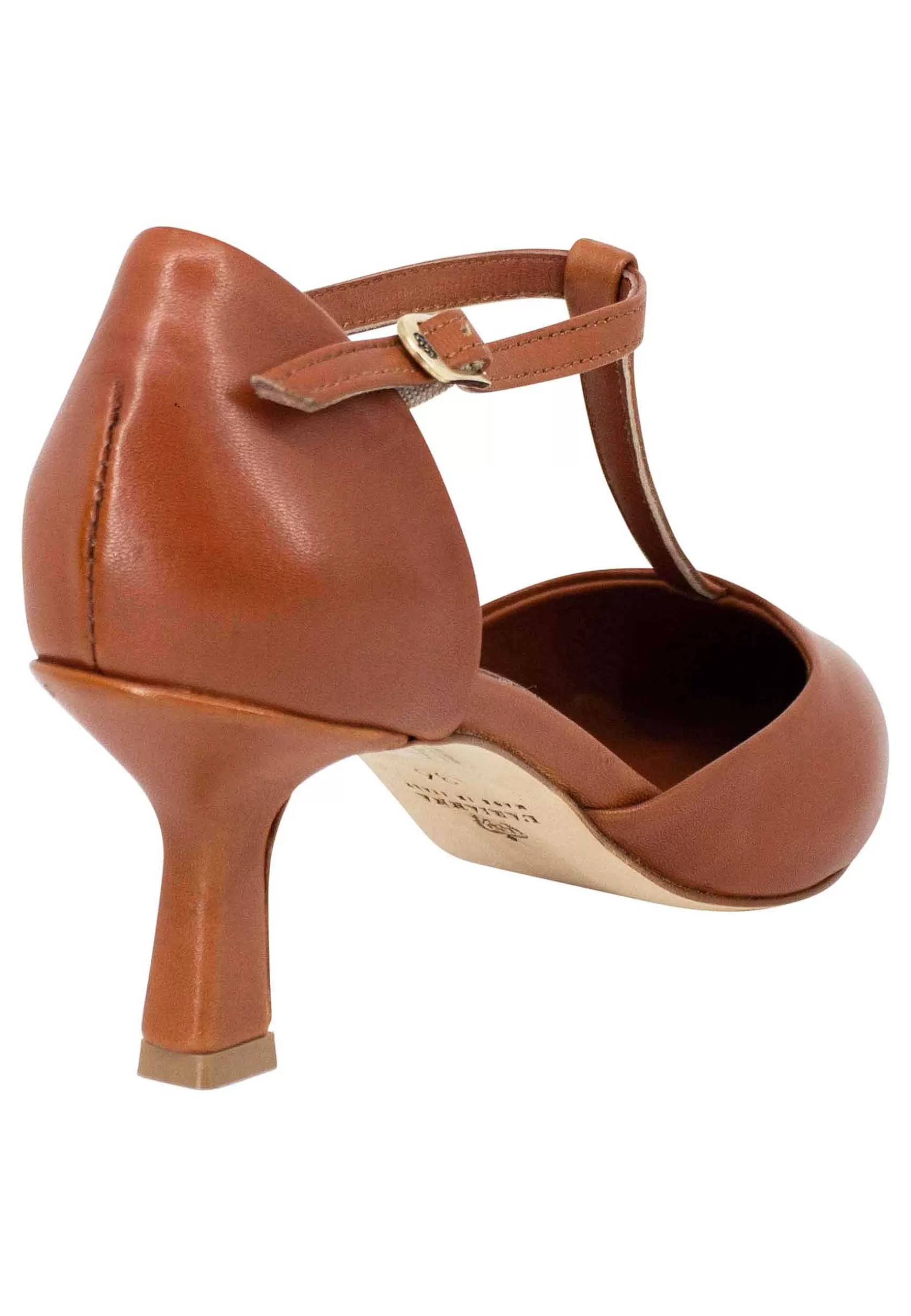 Decoete Donna In Pee Cuoio Con Cinturino E Punta Chiusa*L Clearance