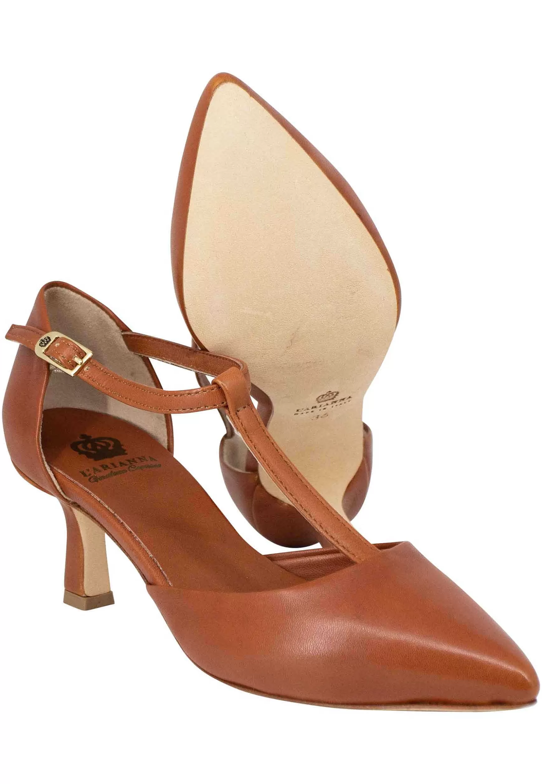 Decoete Donna In Pee Cuoio Con Cinturino E Punta Chiusa*L Clearance