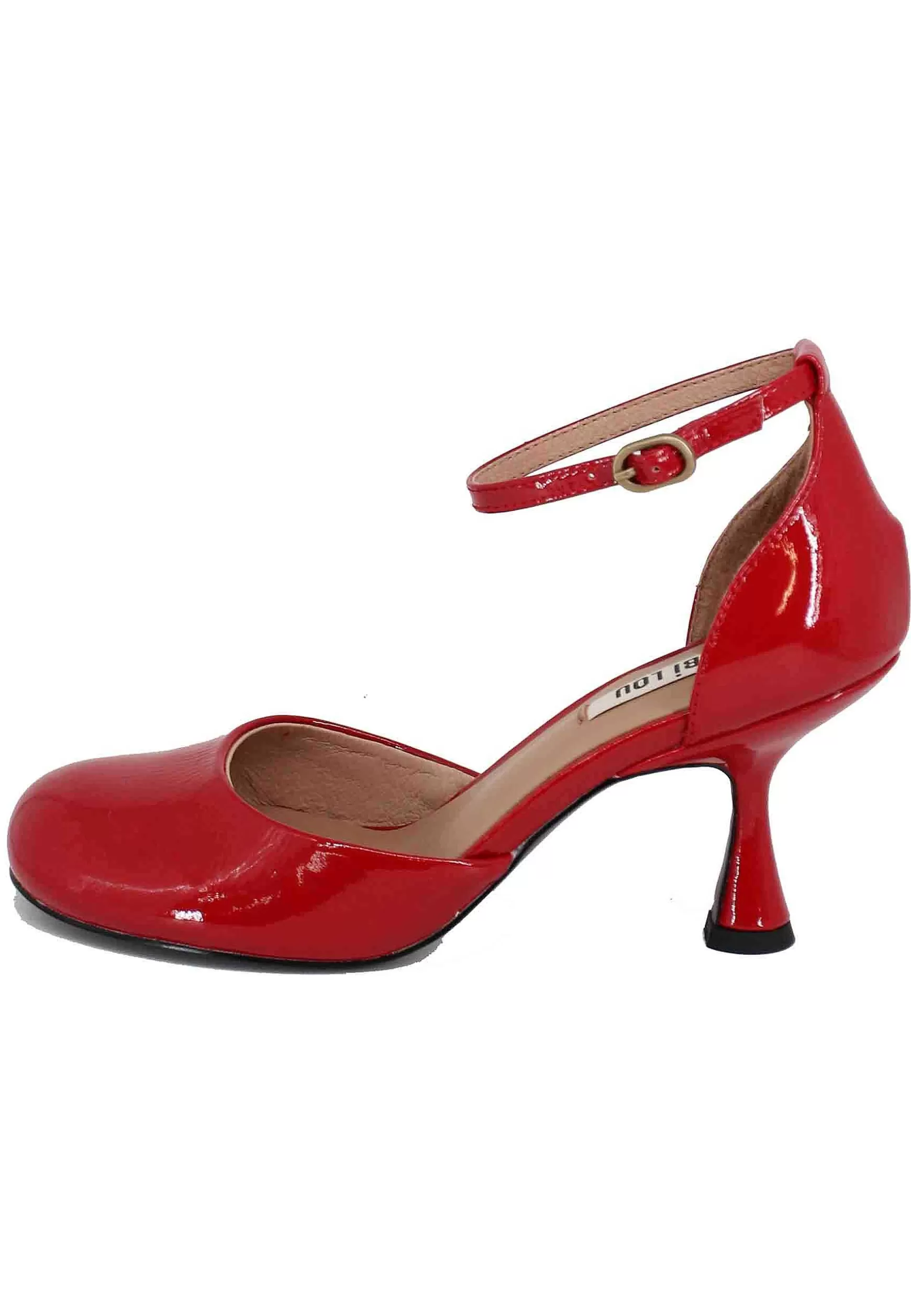 Decollete Donna In Vernice Rossa Con Punta Tonda Deana*Bibi Lou Flash Sale