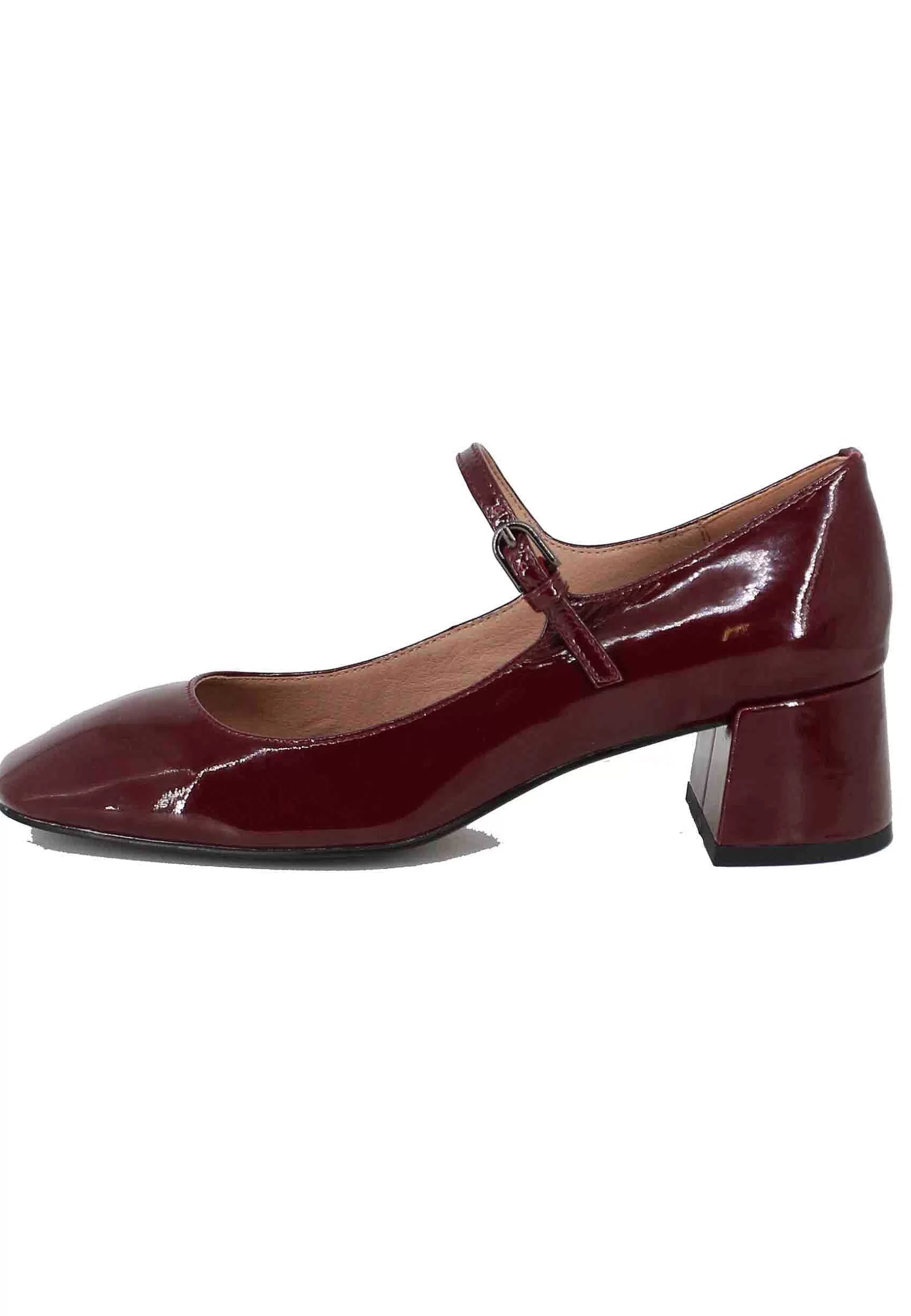 Decollete In Vernice Bordeaux Con Punta Quadra*Bibi Lou Sale