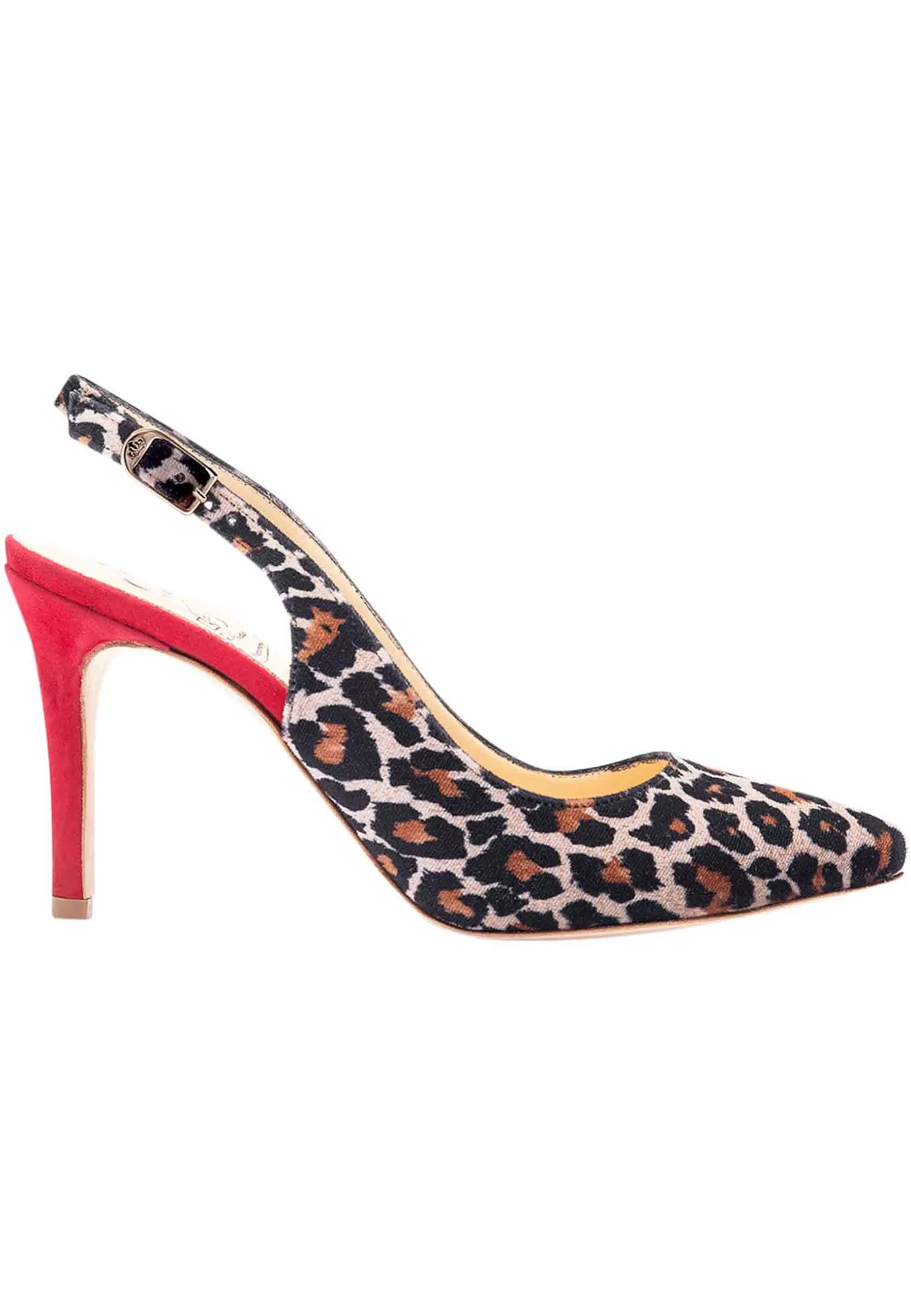 Decoete Simback Donna In Pee Animaier Tacco Ato E Suoa In Cuoio*L Discount