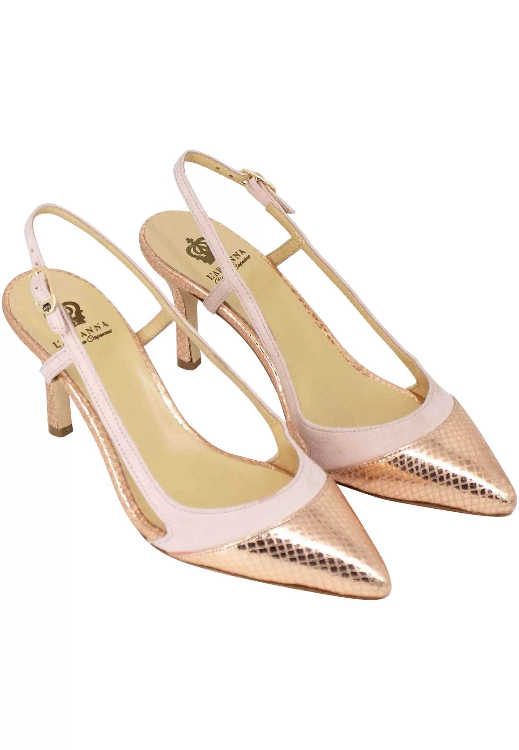 Decoete Singback Donna In Pee E Camoscio Nude Tacco Ato*L Flash Sale