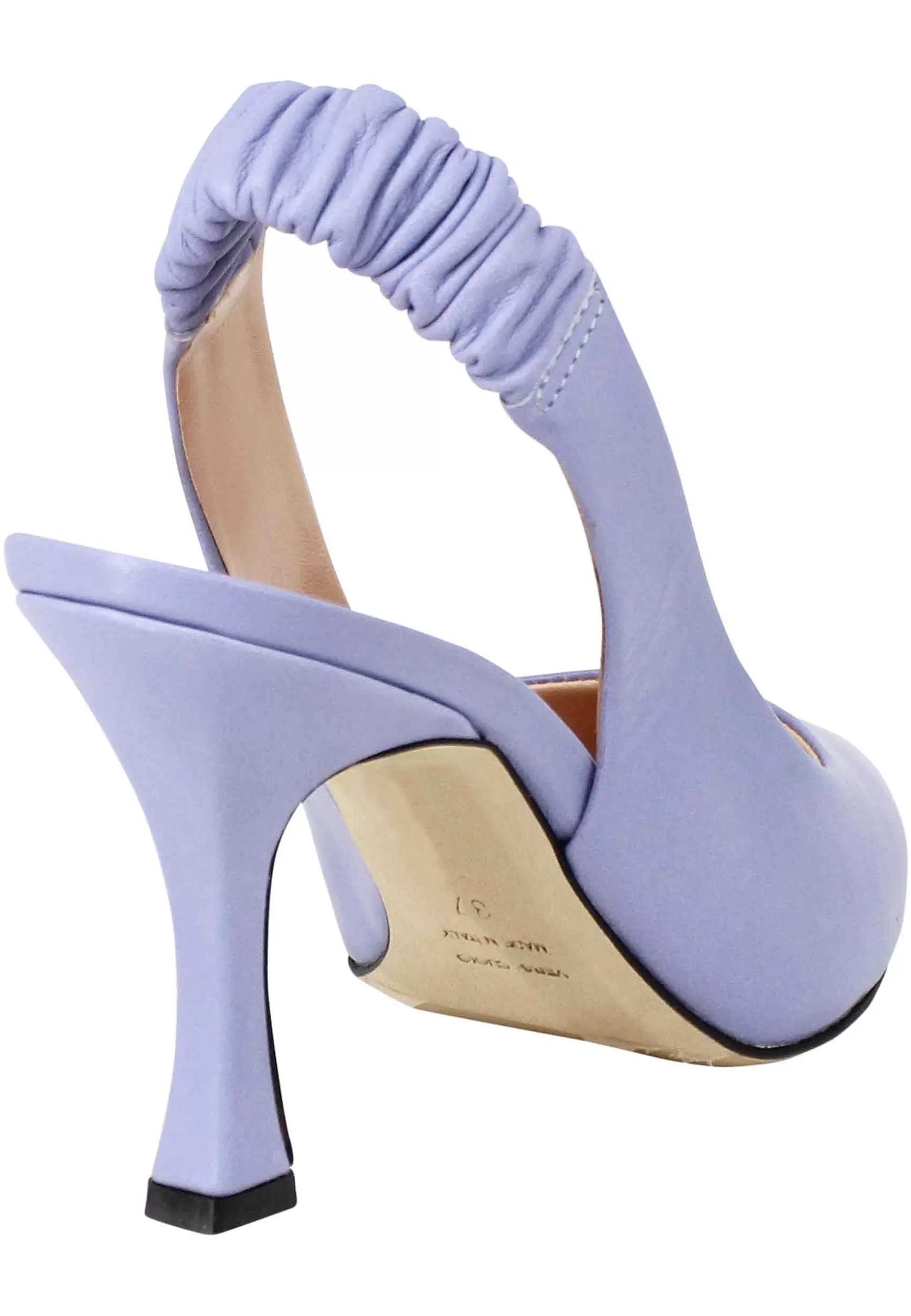 Decollete Slingback Donna In Pelle Glicine Con Tacco Alto** Best