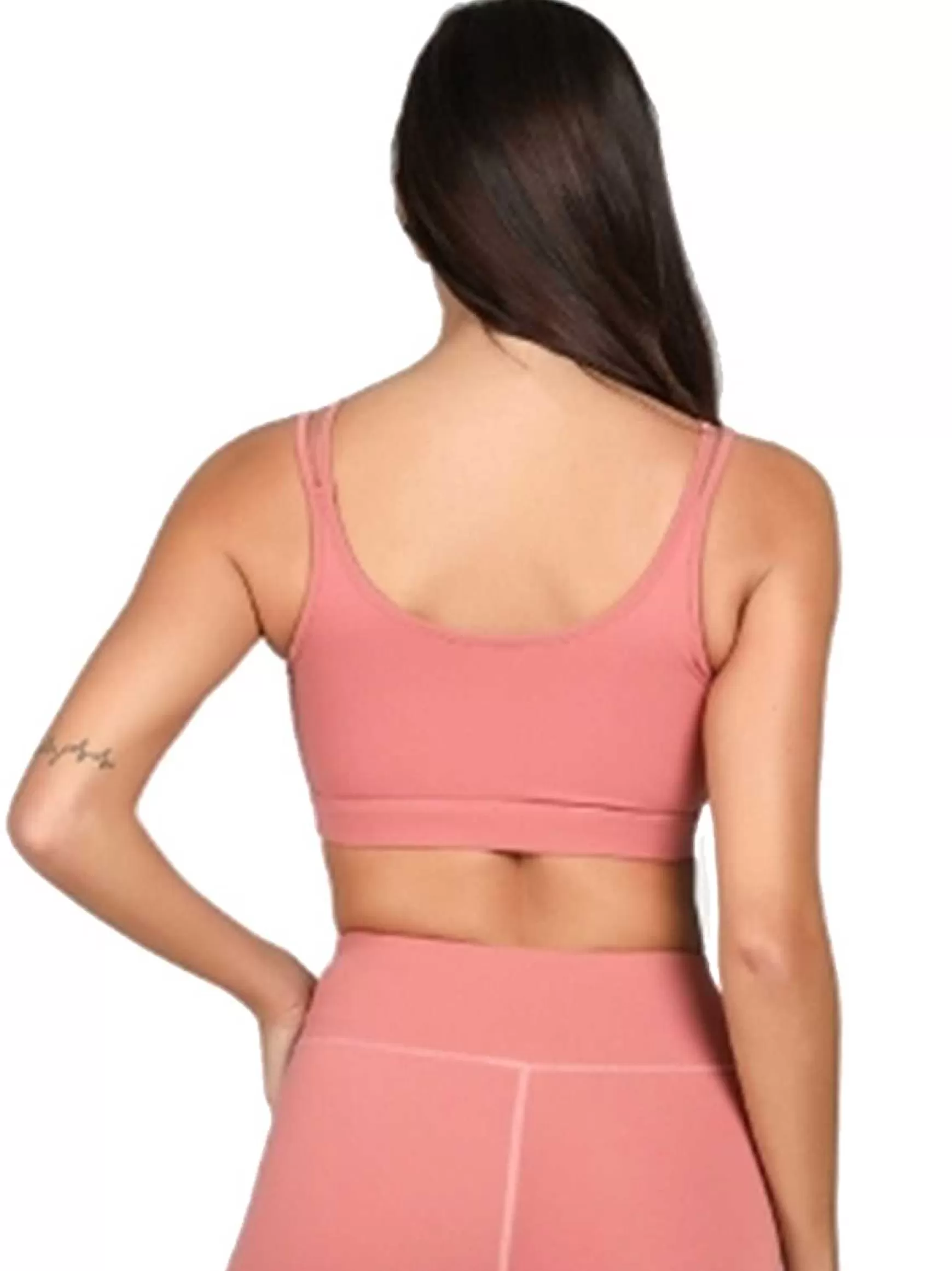 Dinamika Top Sportswear Donna In Microfibra Rosa Imbottito Effetto Push Up*Invertika Flash Sale